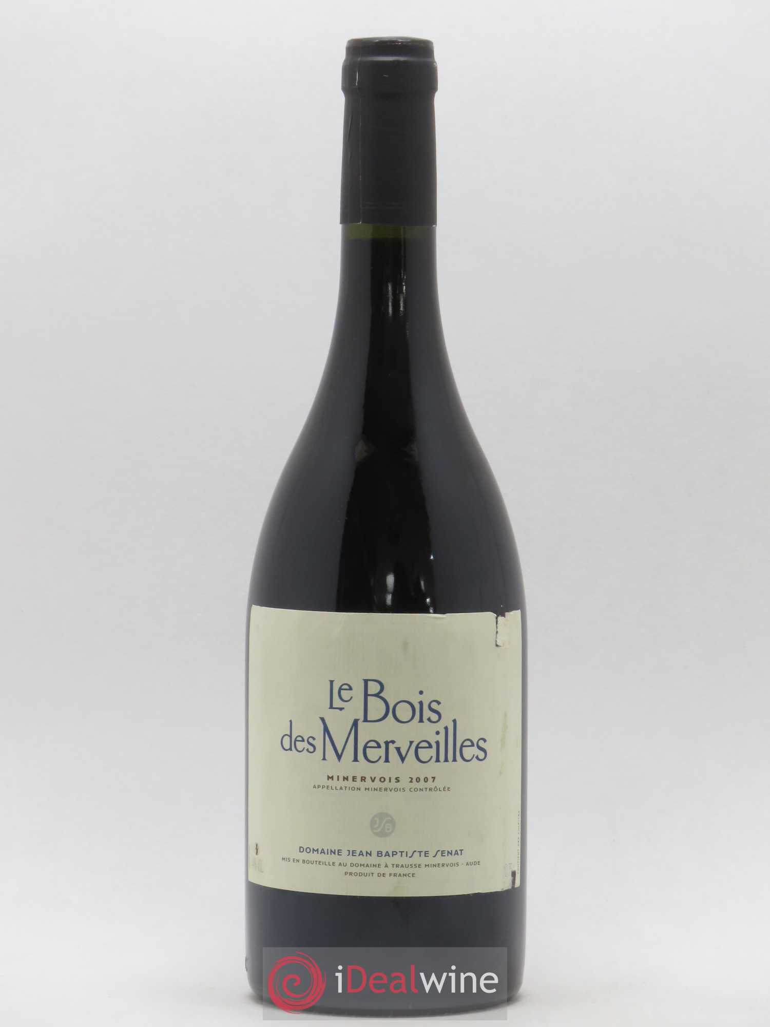 Minervois Le Bois des Merveilles Jean-Baptiste Sénat (sans prix de réserve) 2007 - Lot de 1 bouteille - 0