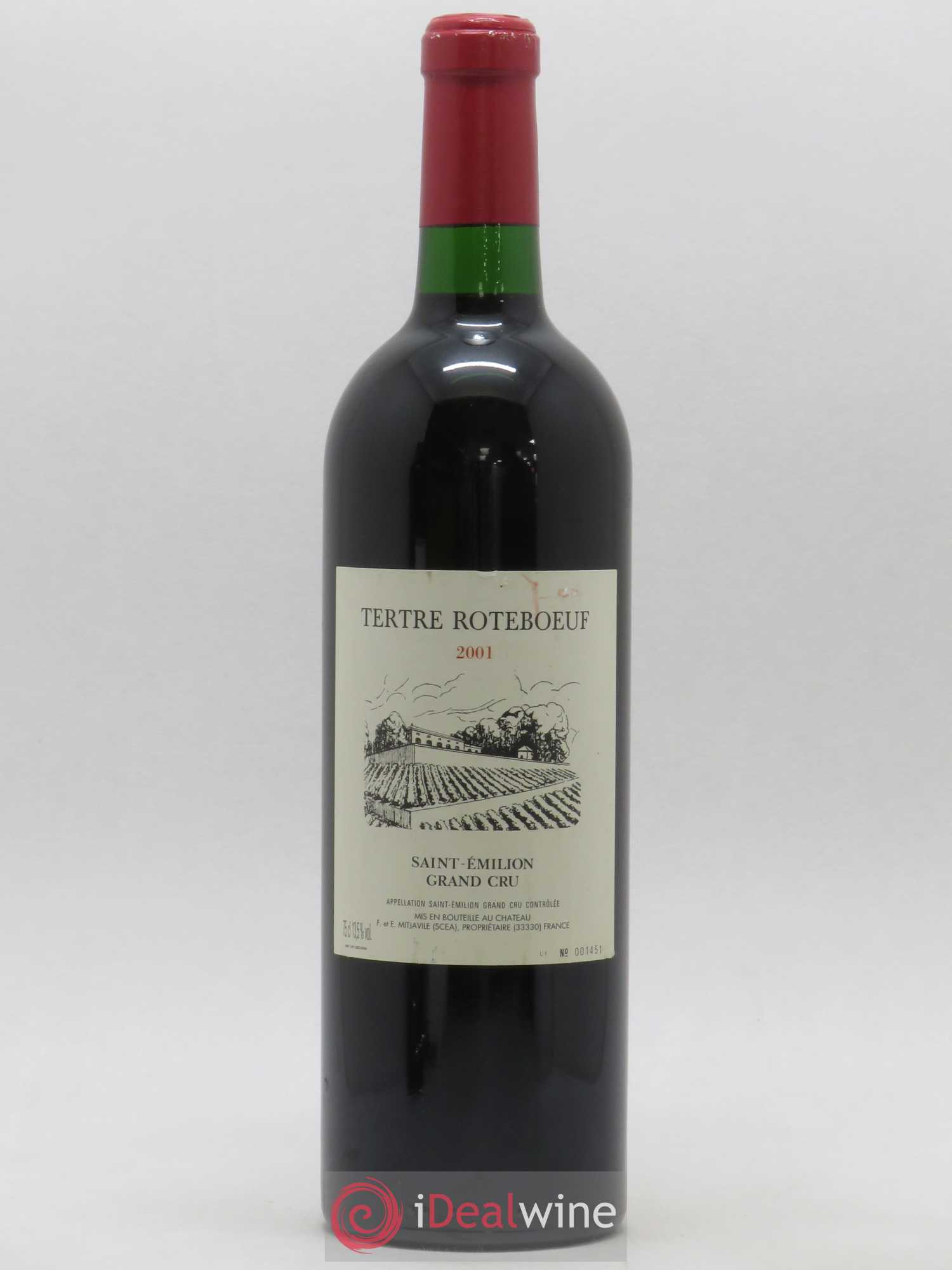 Château Tertre Roteboeuf 2001 - Lot de 1 bouteille - 0