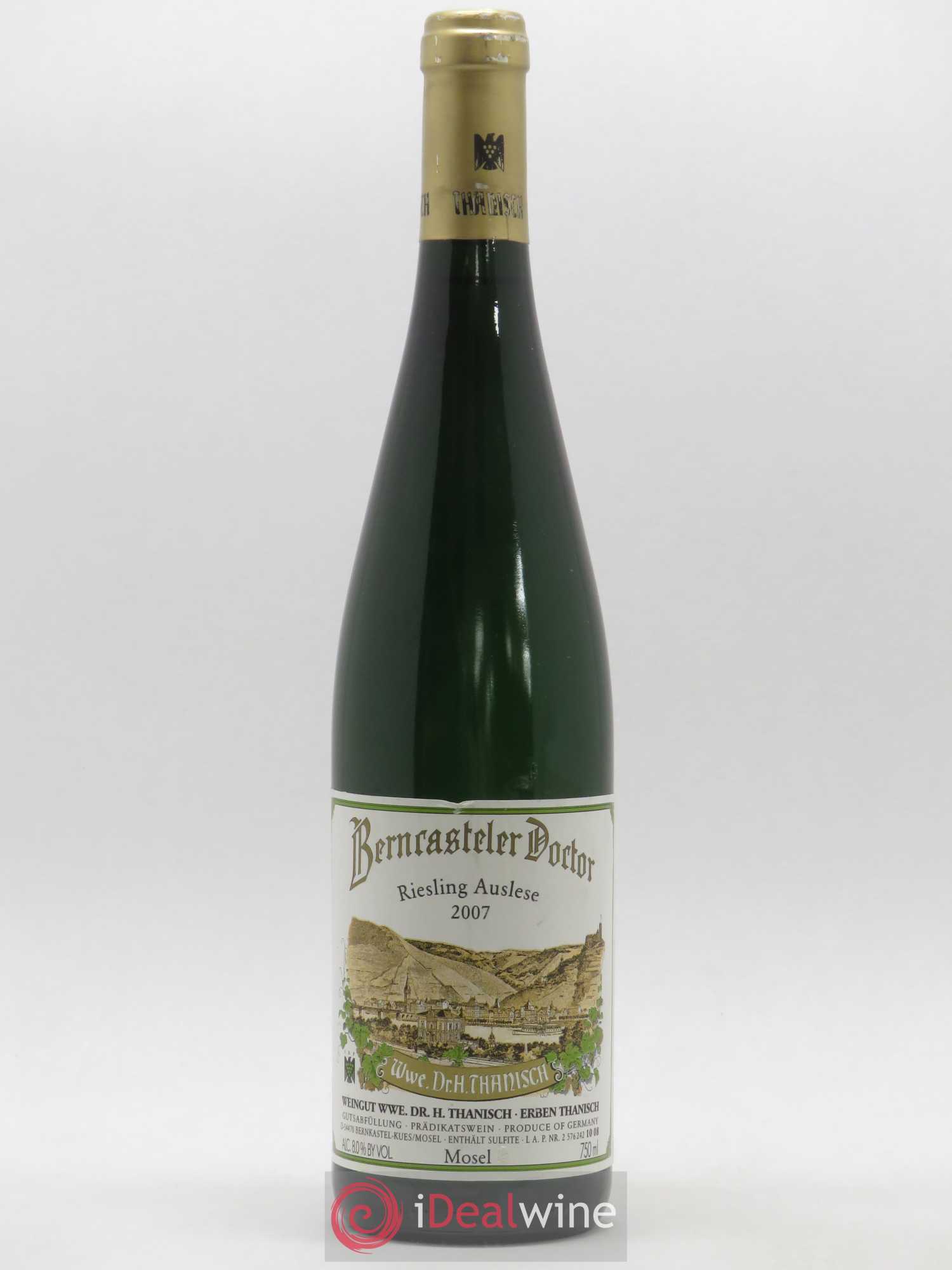 Allemagne Mosel-Saar Wwe Dr H Thanisch Bernkasteler Doctor Riesling Auslese 2007 - Posten von 1 Flasche - 0