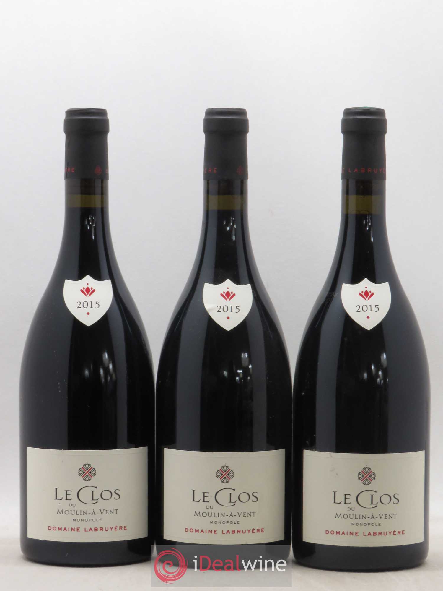 Moulin-à-Vent Domaine Labruyère Le Clos du Moulin à Vent Monopole (sans prix de réserve) 2015 - Posten von 3 Flaschen - 0