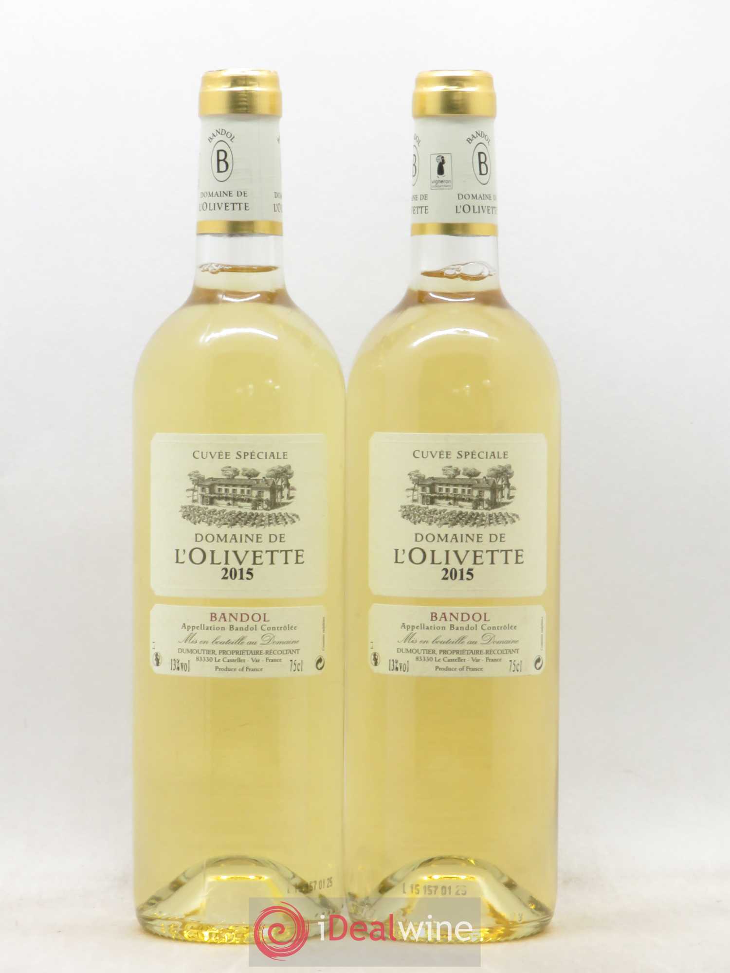 Bandol Cuvée spéciale L'Olivette (Domaine de) (sans prix de réserve) 2015 - Lot de 2 bouteilles - 0