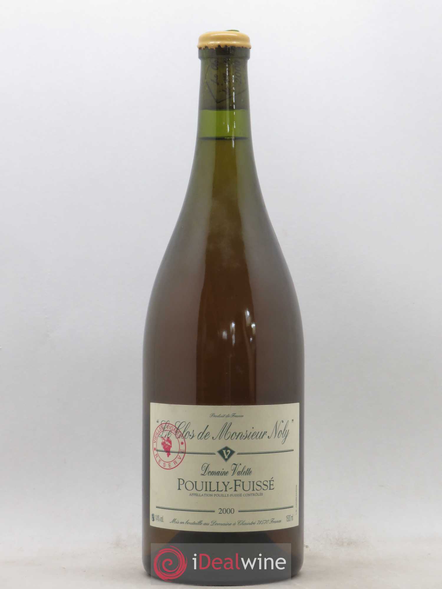 Pouilly-Fuissé Clos de Monsieur Noly Vieilles Vignes Valette (Domaine) 2000 - Lot de 1 magnum - 0