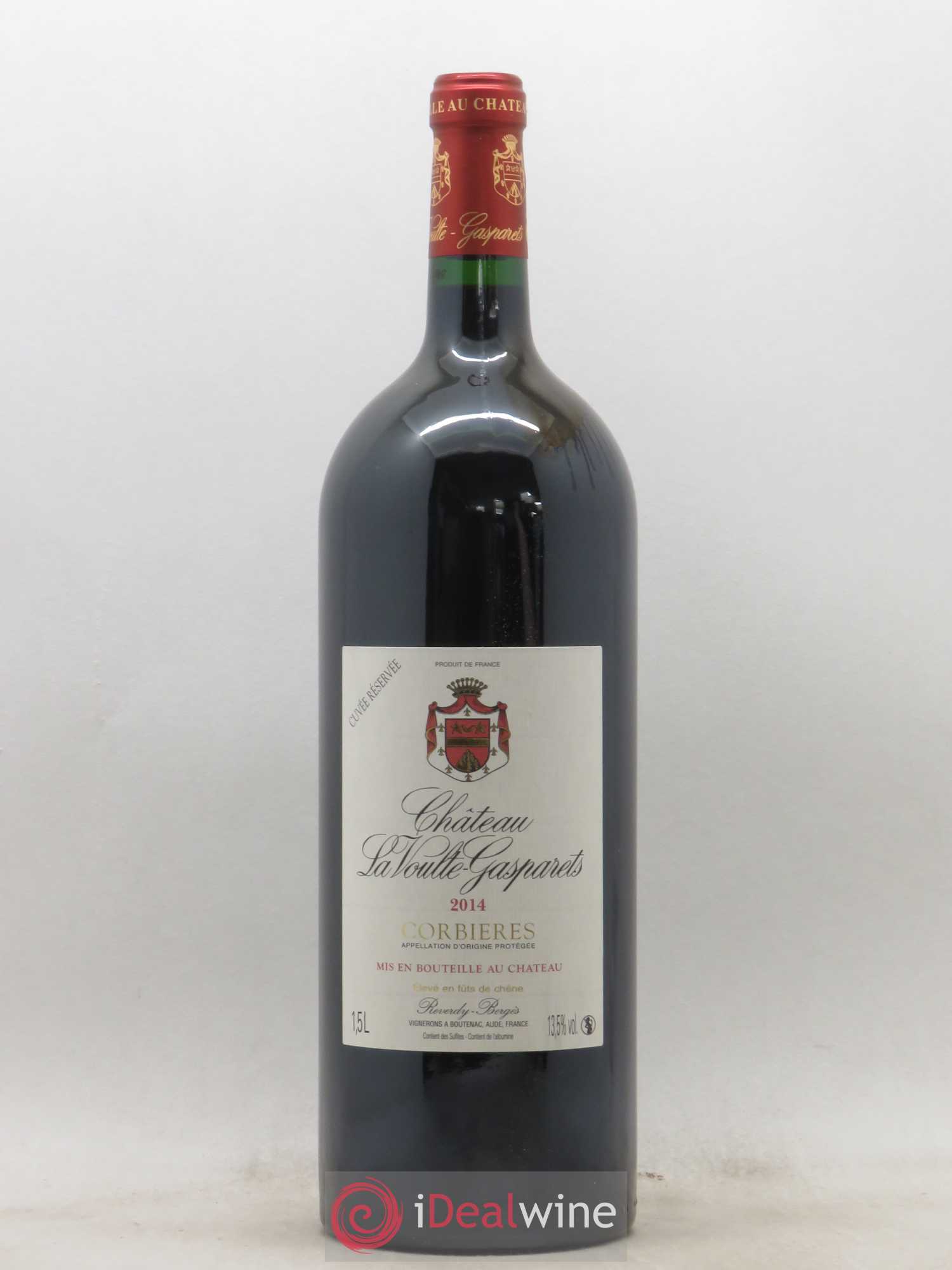 Corbières Château La Voulte-Gasparets Réservée Patrick Reverdy (sans prix de réserve) 2014 - Lot de 1 magnum - 0