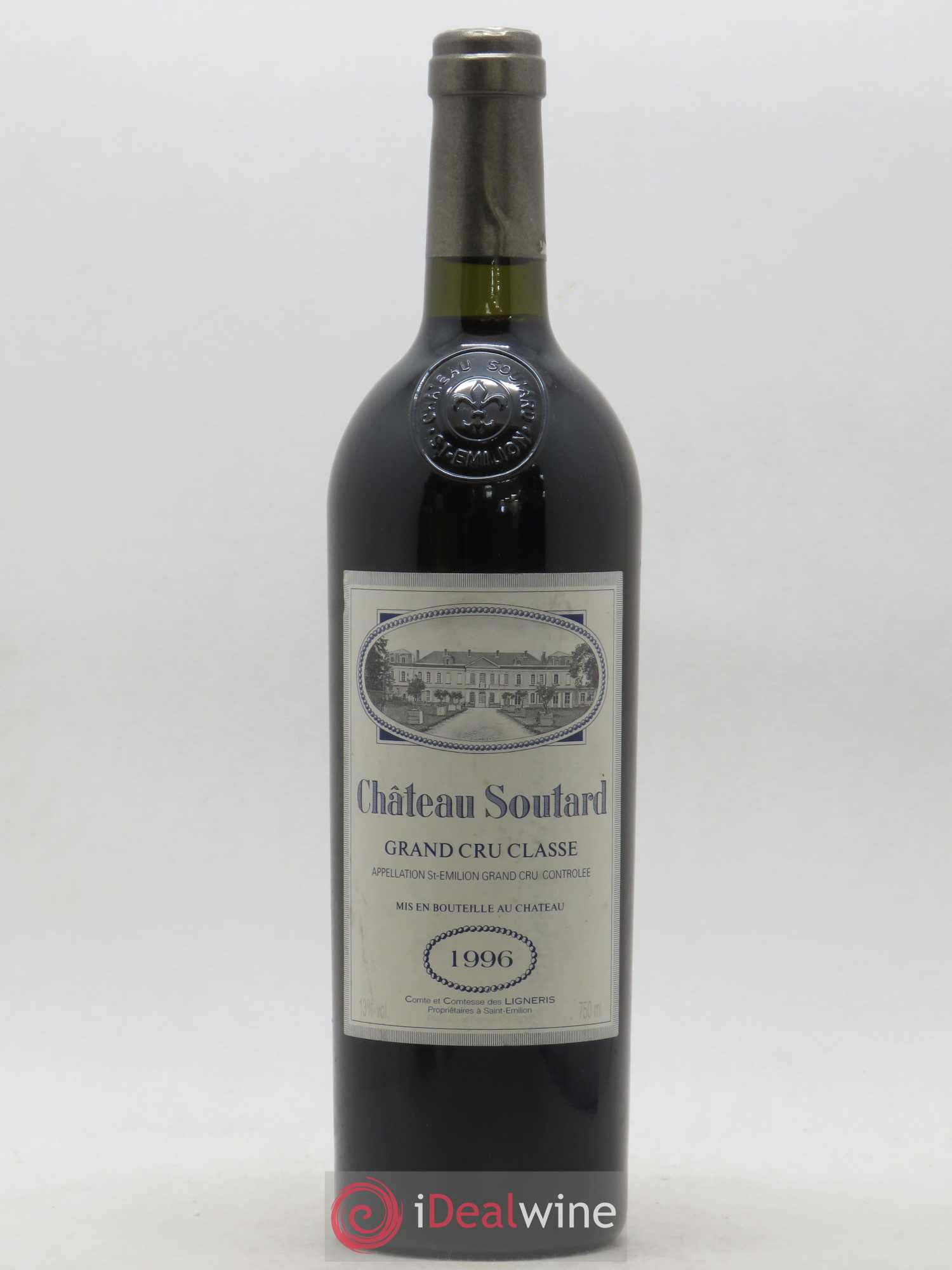 Château Soutard Grand Cru Classé 1996 - Lot de 1 bouteille - 0
