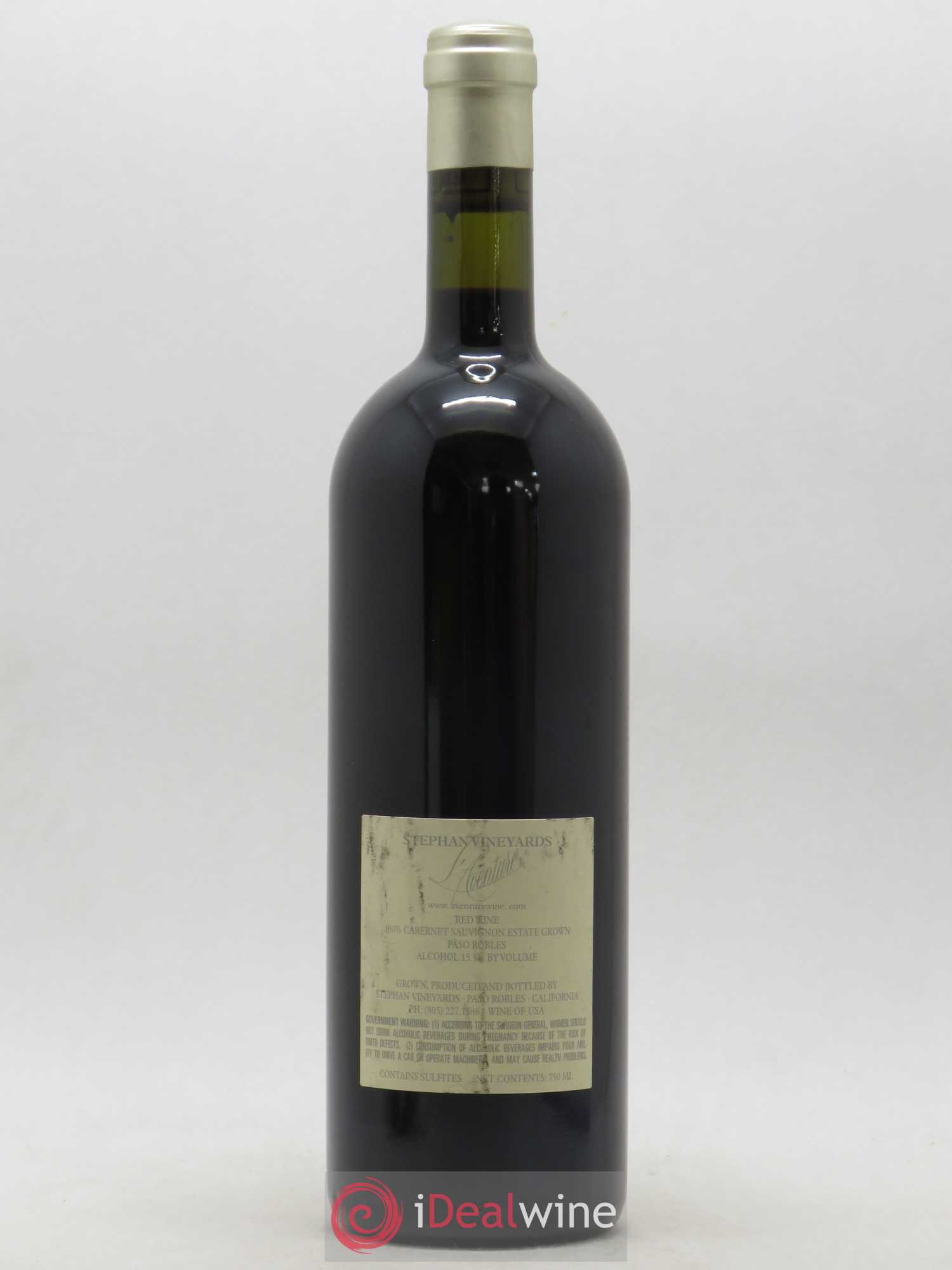 USA Paso Robles Stephan Vineyards L'Aventure Cabernet Sauvignon Estate 2002 - Posten von 1 Flasche - 1