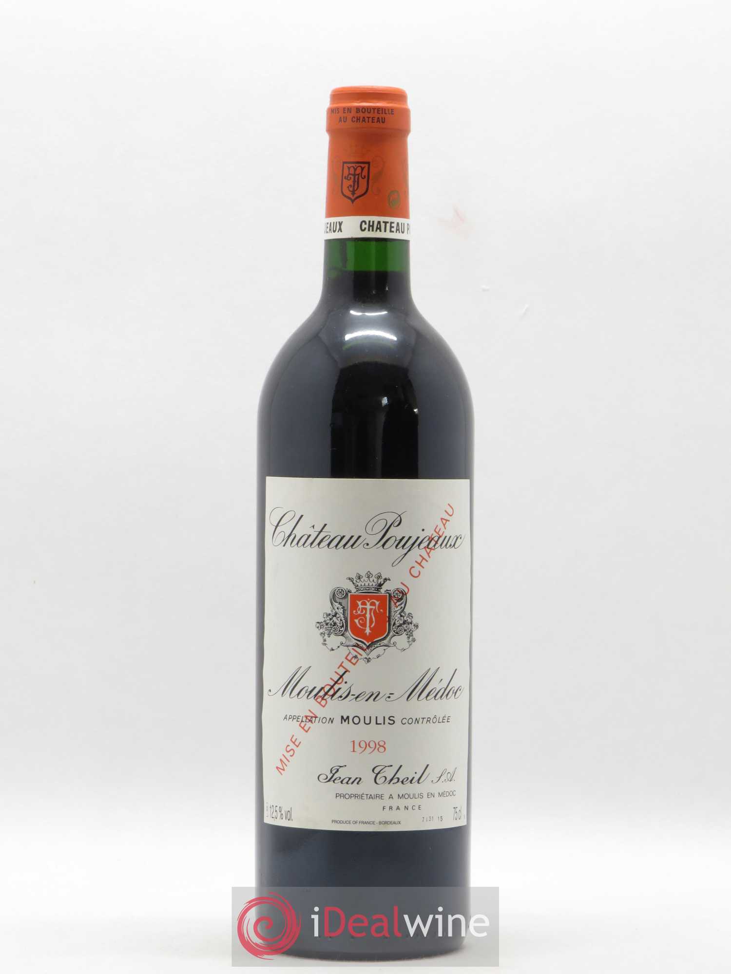 Château Poujeaux 1998 - Lot de 1 bouteille - 0