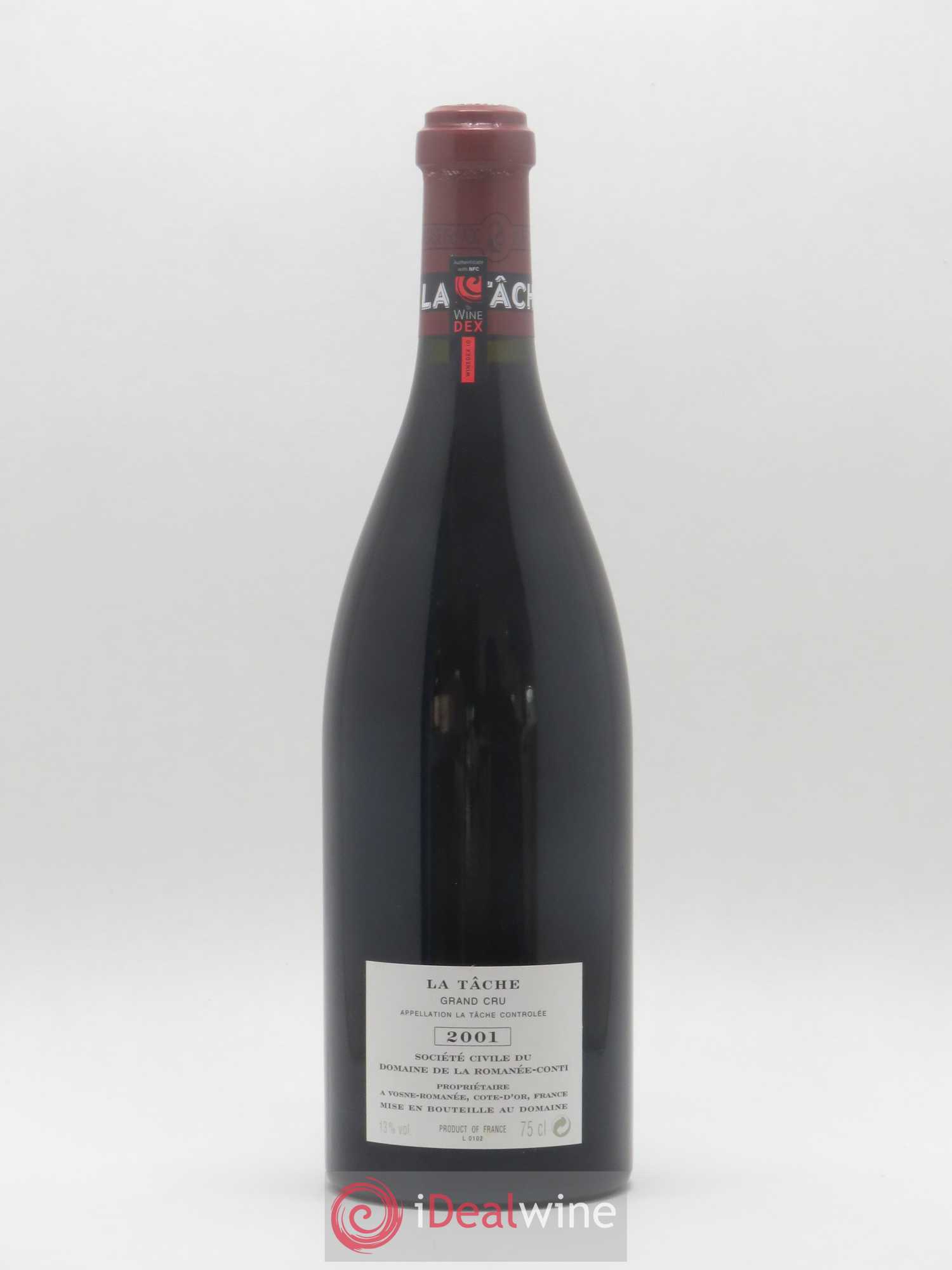 La Tâche Grand Cru Domaine de la Romanée-Conti 2001 - Lot de 1 bouteille - 1