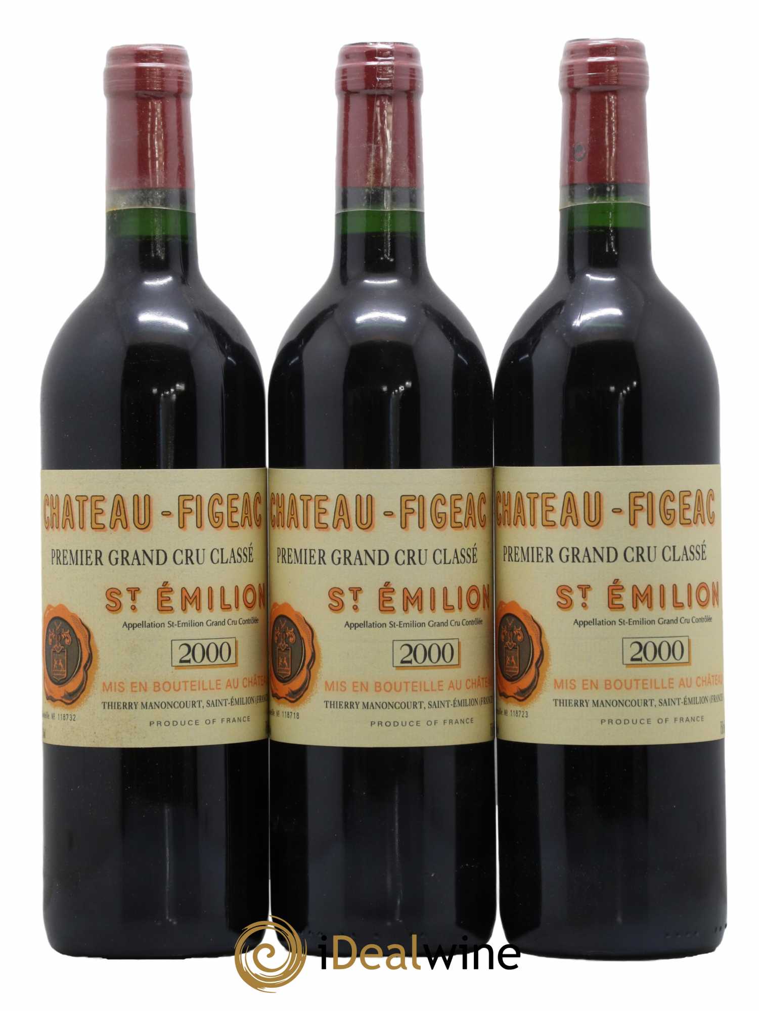 Château Figeac 1er Grand Cru Classé A 2000 - Lot de 6 bouteilles - 1