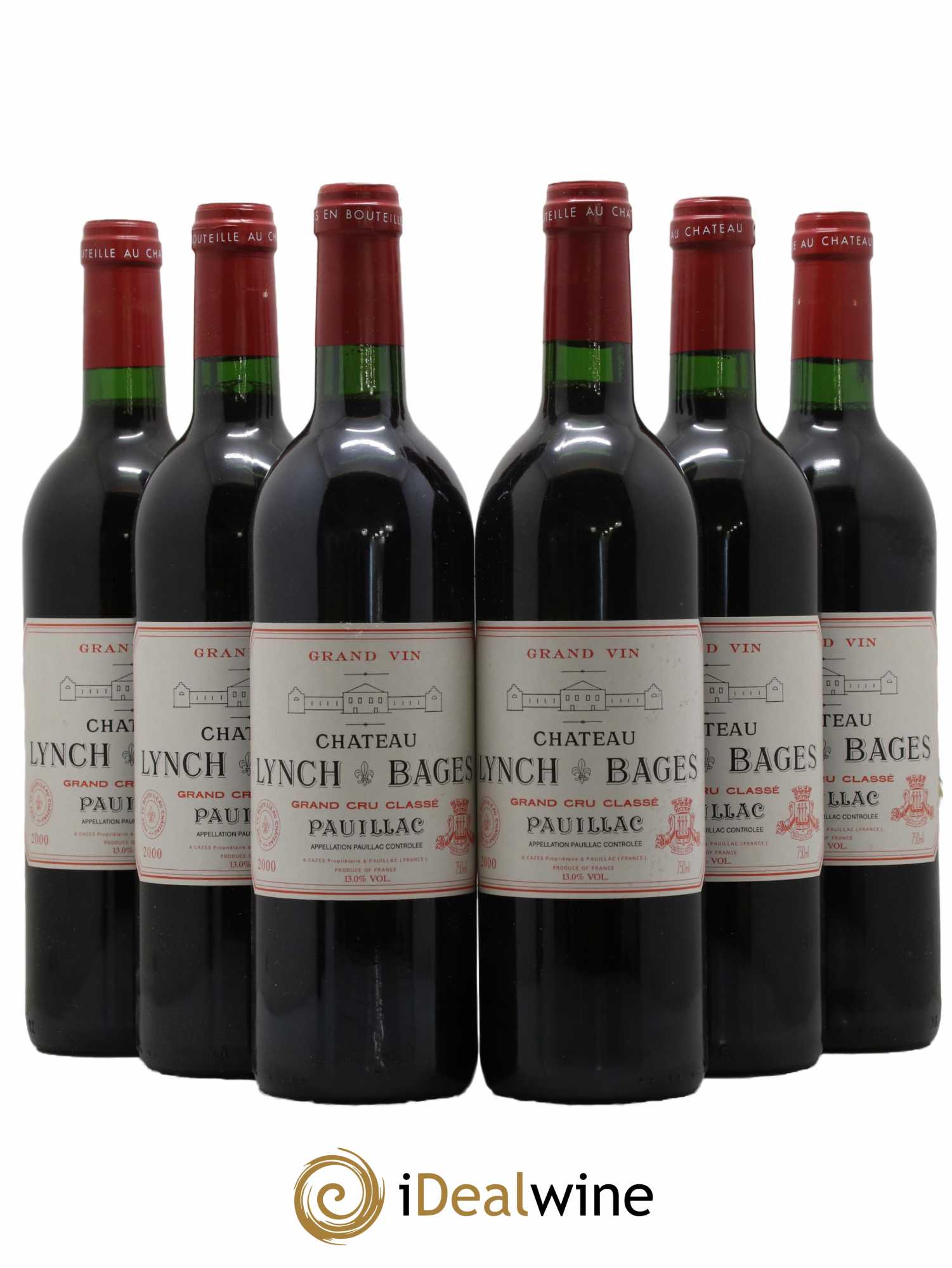 Château Lynch Bages 5ème Grand Cru Classé 2000 - Lot de 6 bouteilles - 0