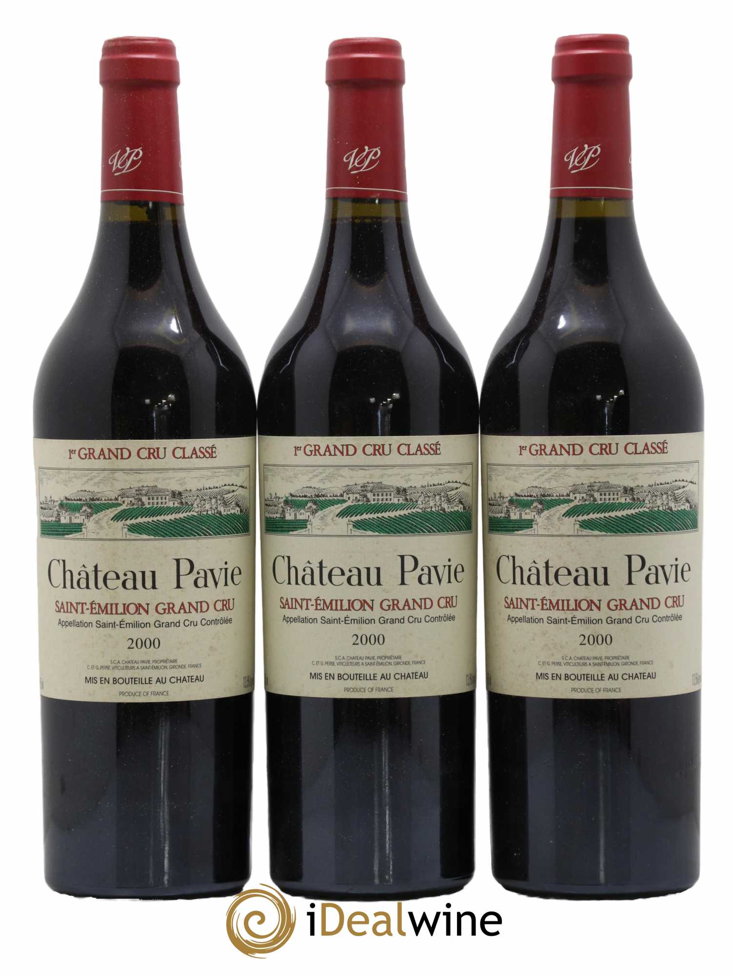 Château Pavie 1er Grand Cru Classé A 2000 - Lot de 6 bouteilles - 1