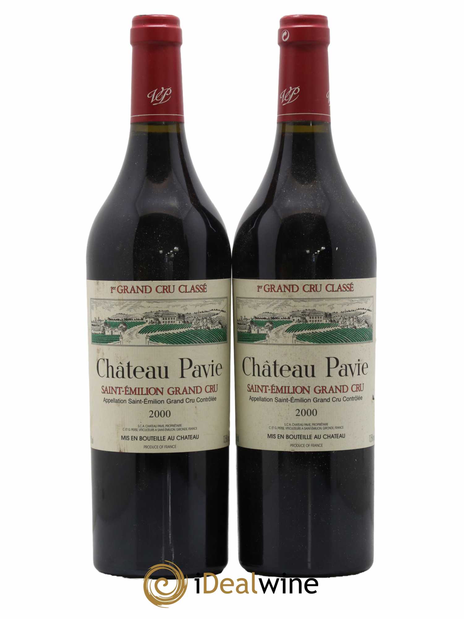 Château Pavie 1er Grand Cru Classé A 2000 - Lot de 2 bouteilles - 0