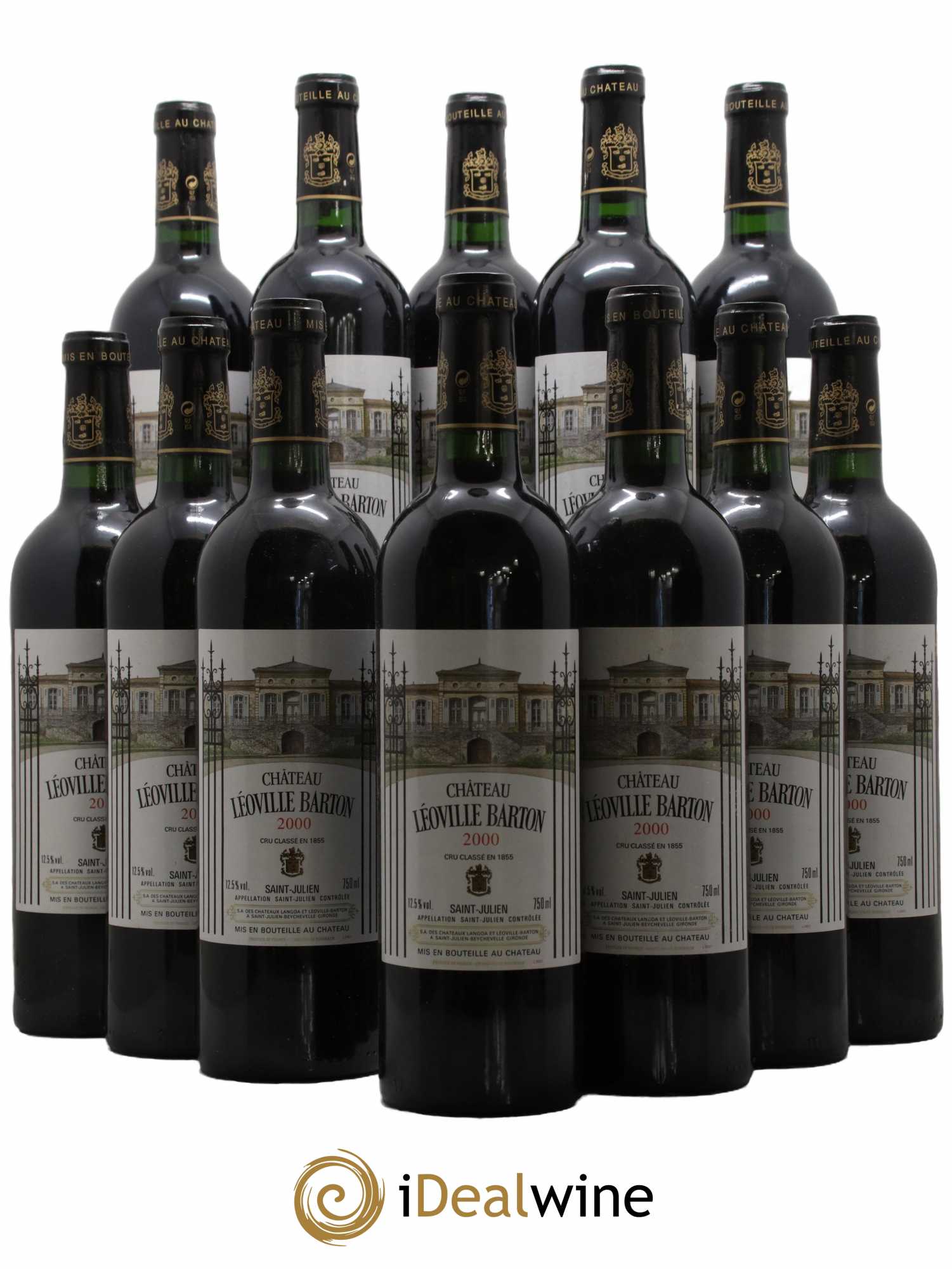 Château Léoville Barton 2ème Grand Cru Classé 2000 - Lot de 12 bouteilles - 0