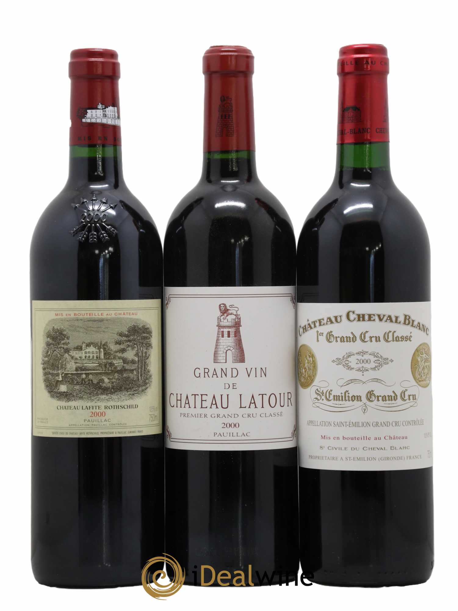 Caisse Prestige Millésima 2000 Margaux, Lafite, Latour, Mouton, Cheval Blanc, Haut Brion 2000 - Lot de 6 bouteilles - 1