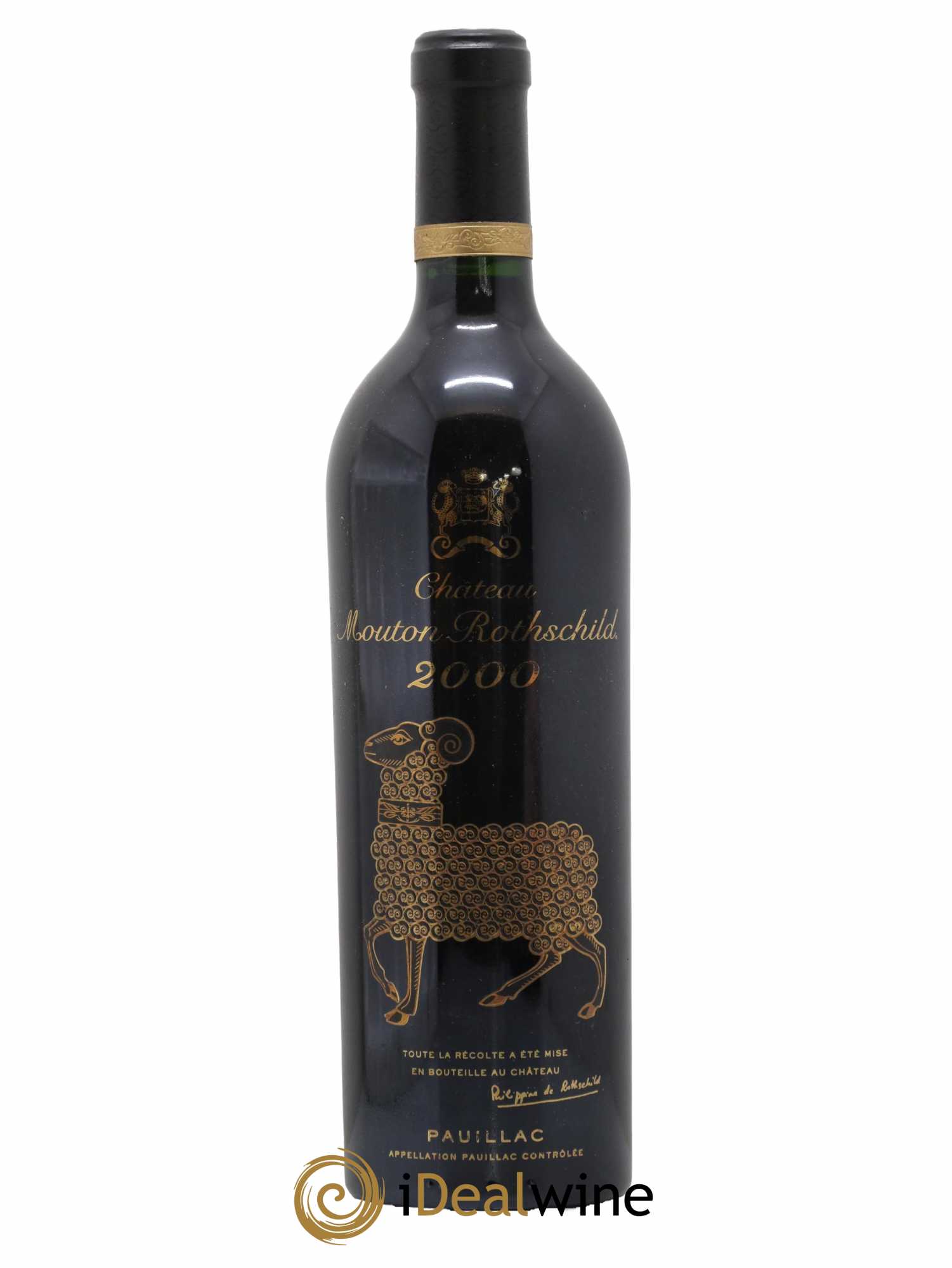 Château Mouton Rothschild 1er Grand Cru Classé 2000 - Lot de 1 bouteille - 0