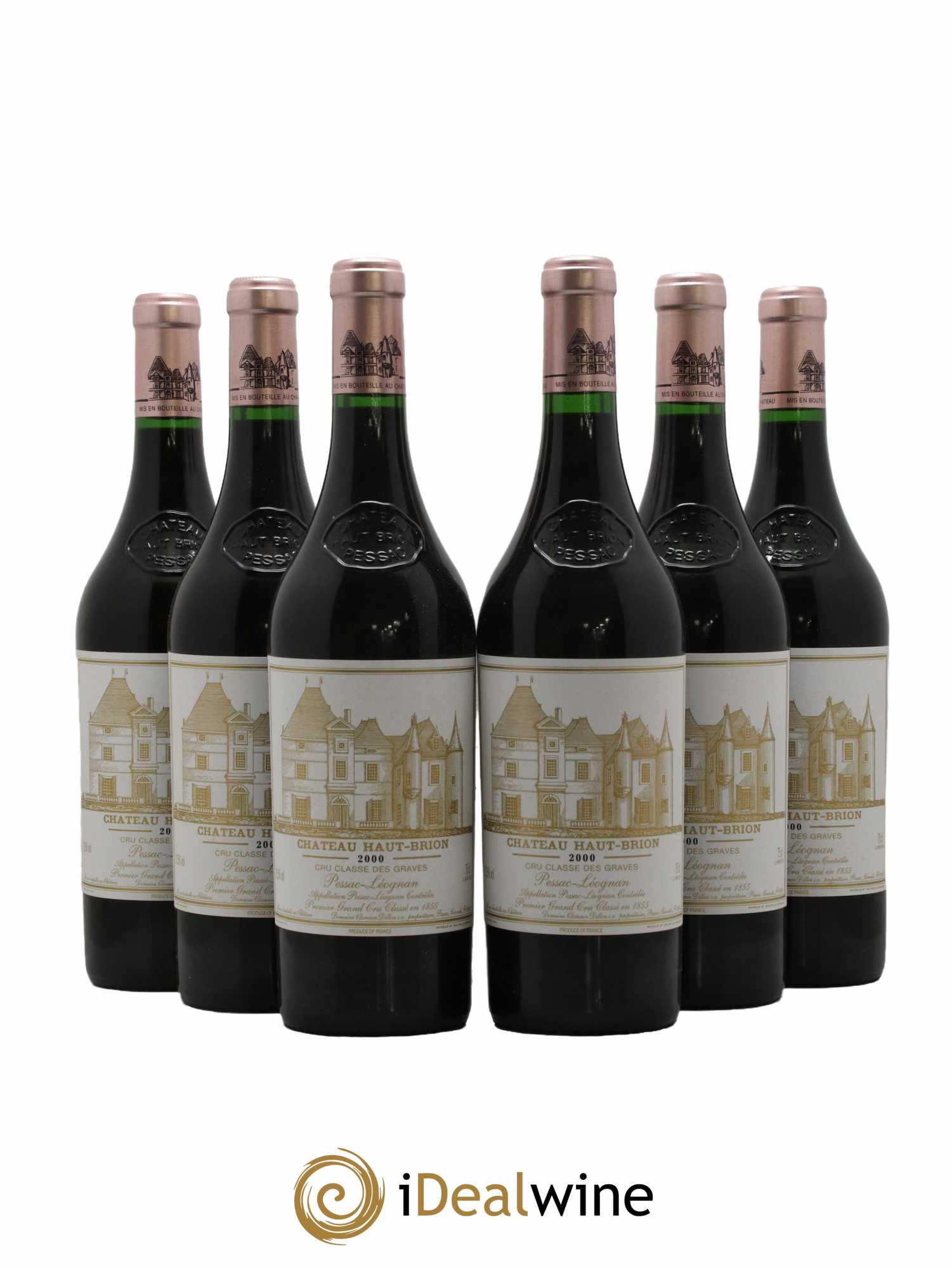 Château Haut Brion 1er Grand Cru Classé 2000 - Lot of 6 bottles - 0