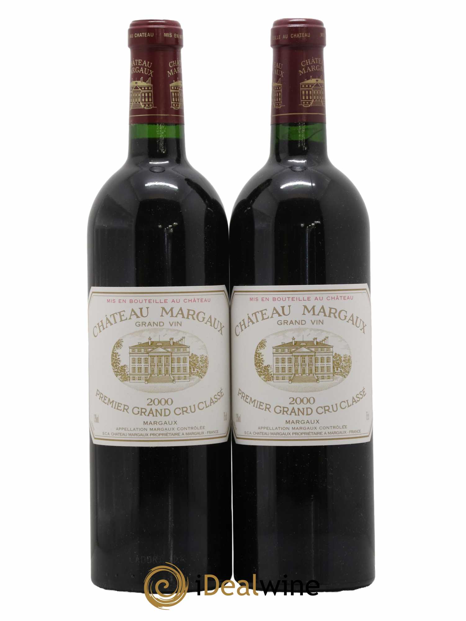 Château Margaux 1er Grand Cru Classé 2000 - Lot de 2 bouteilles - 0