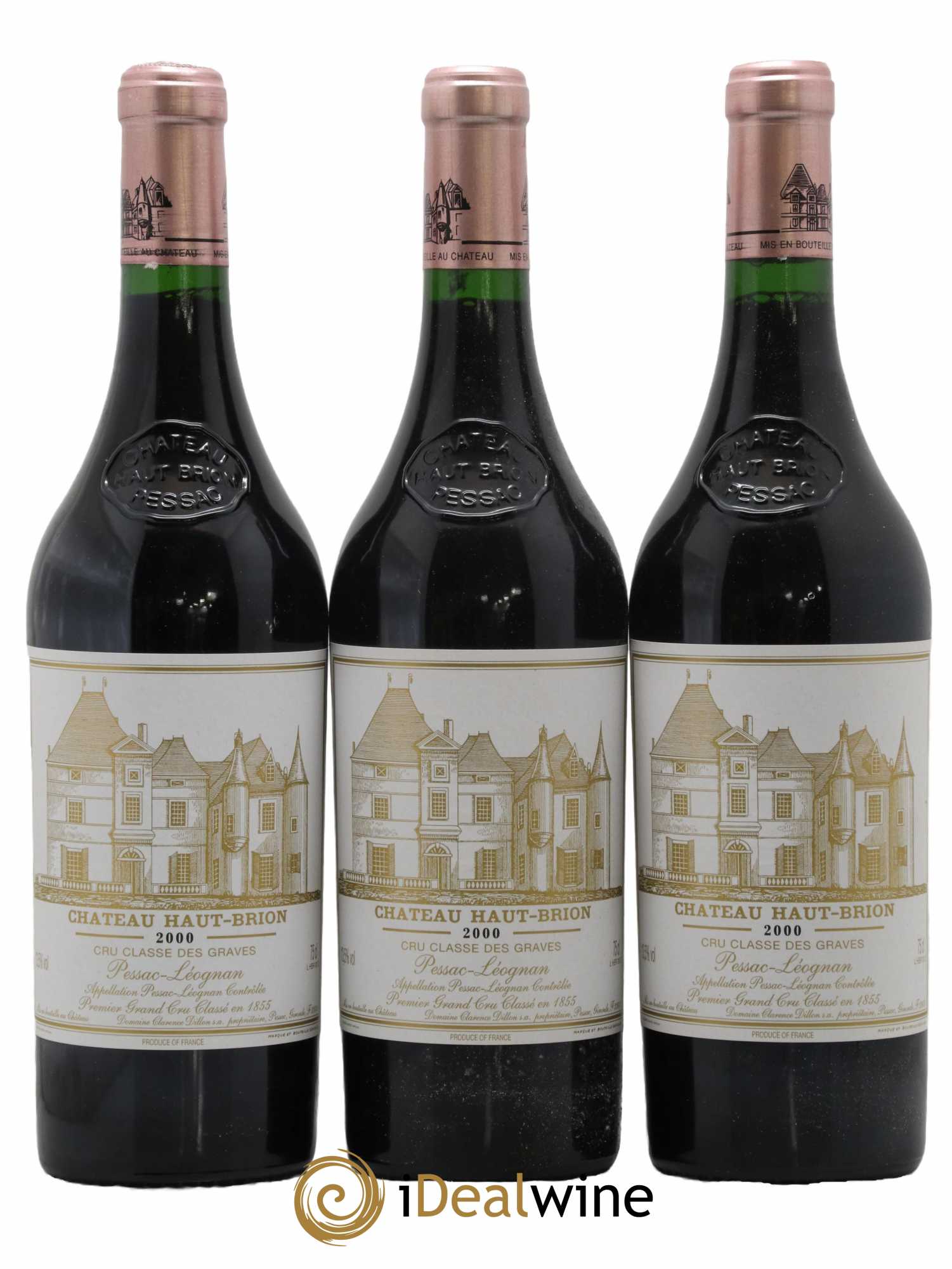 Château Haut Brion 1er Grand Cru Classé 2000 - Lot de 12 bouteilles - 2