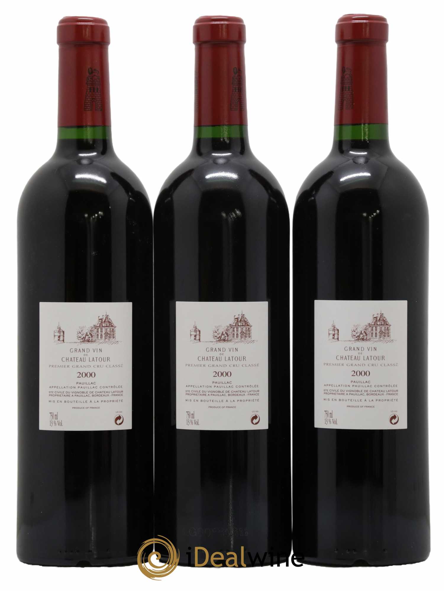 Château Latour 1er Grand Cru Classé 2000 - Lot de 6 bouteilles - 4