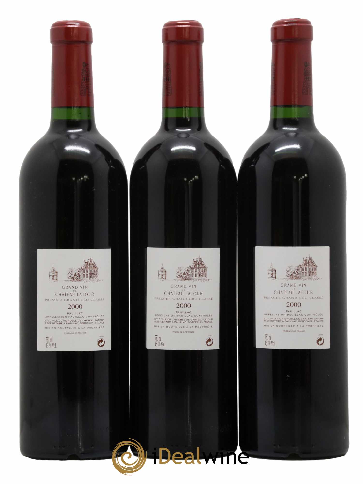 Château Latour 1er Grand Cru Classé 2000 - Lot de 6 bouteilles - 2