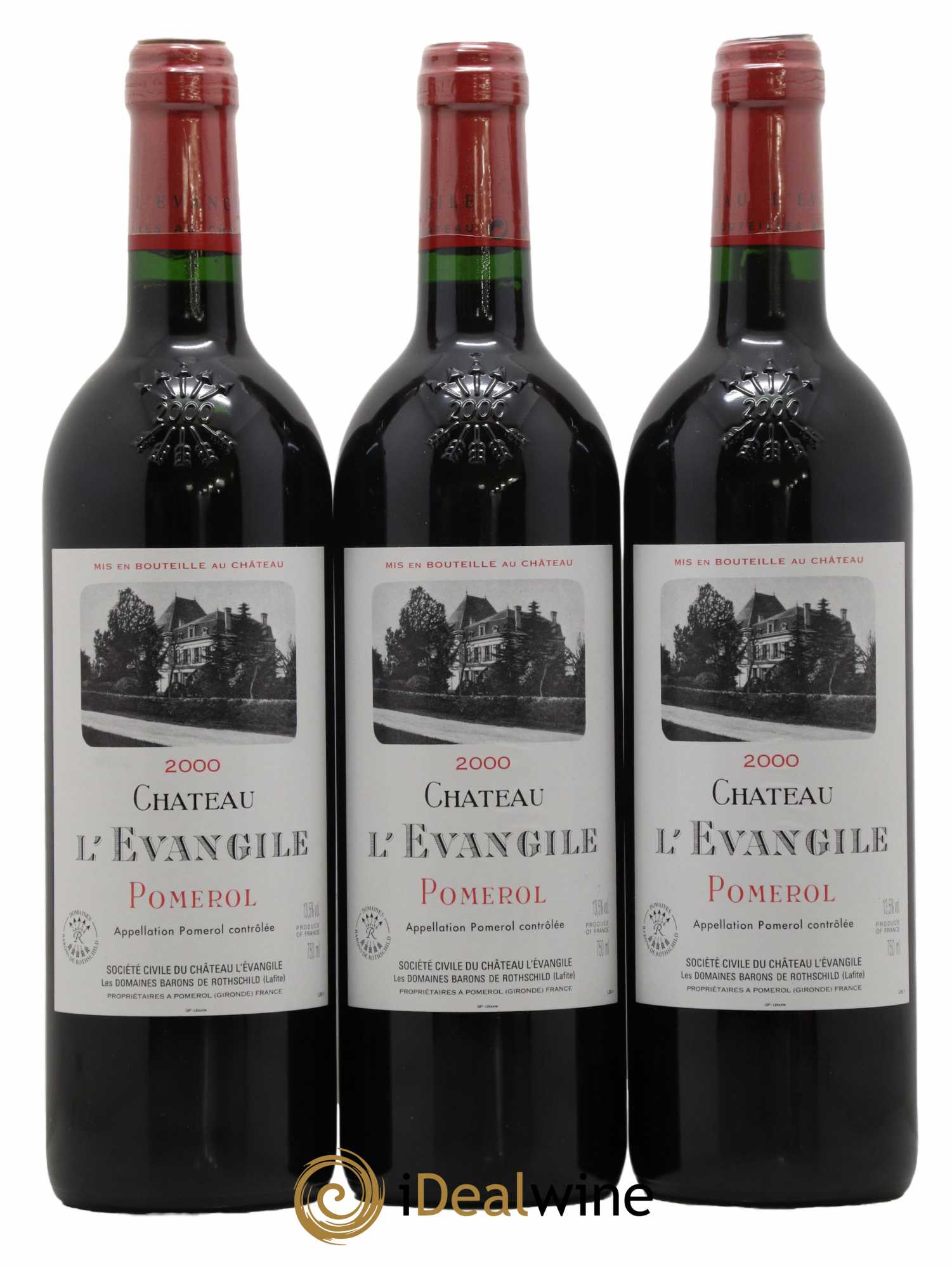 Château l' Évangile 2000 - Lot de 6 bouteilles - 2