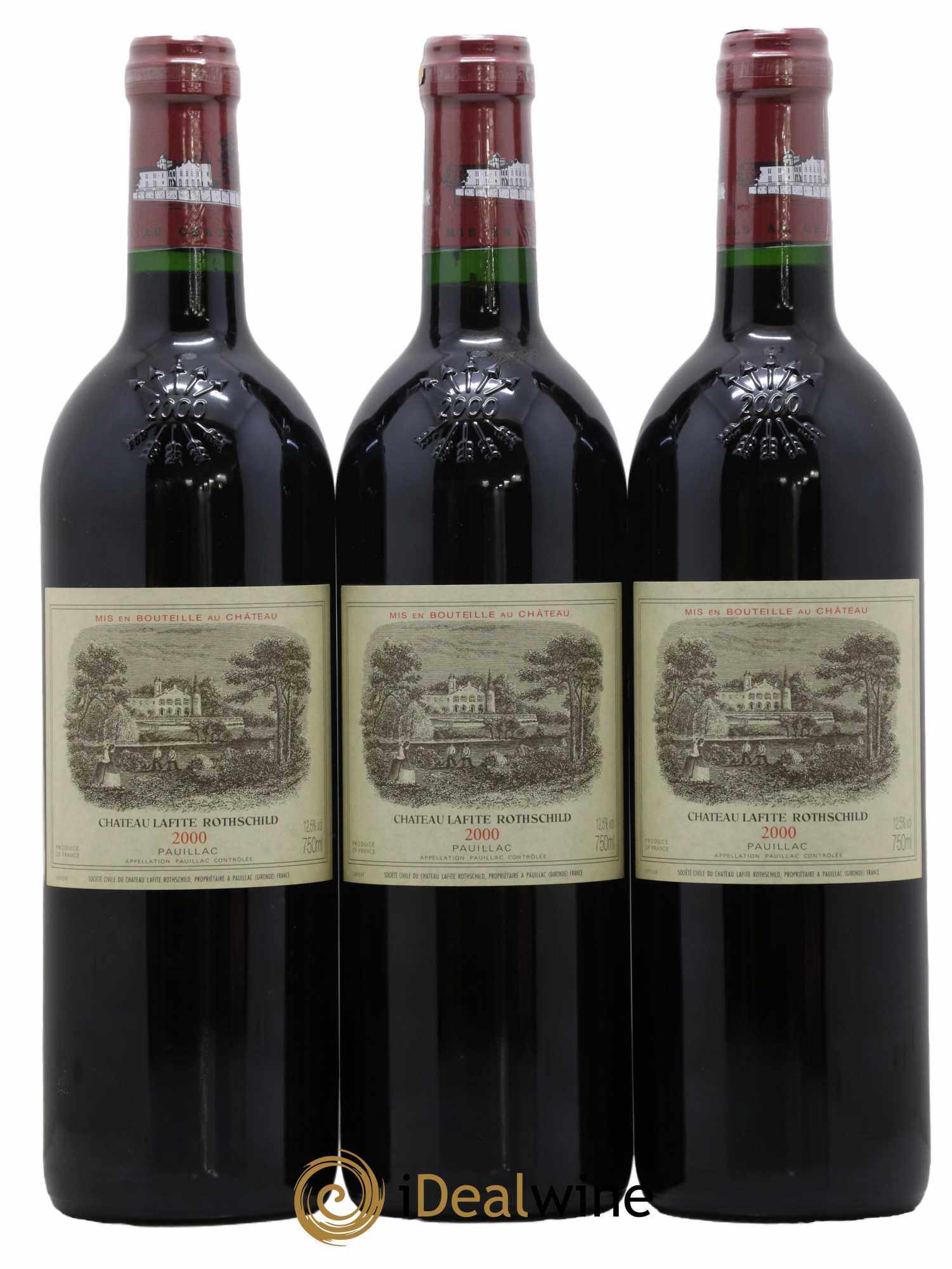 Château Lafite Rothschild 1er Grand Cru Classé 2000 - Lot de 6 bouteilles - 1