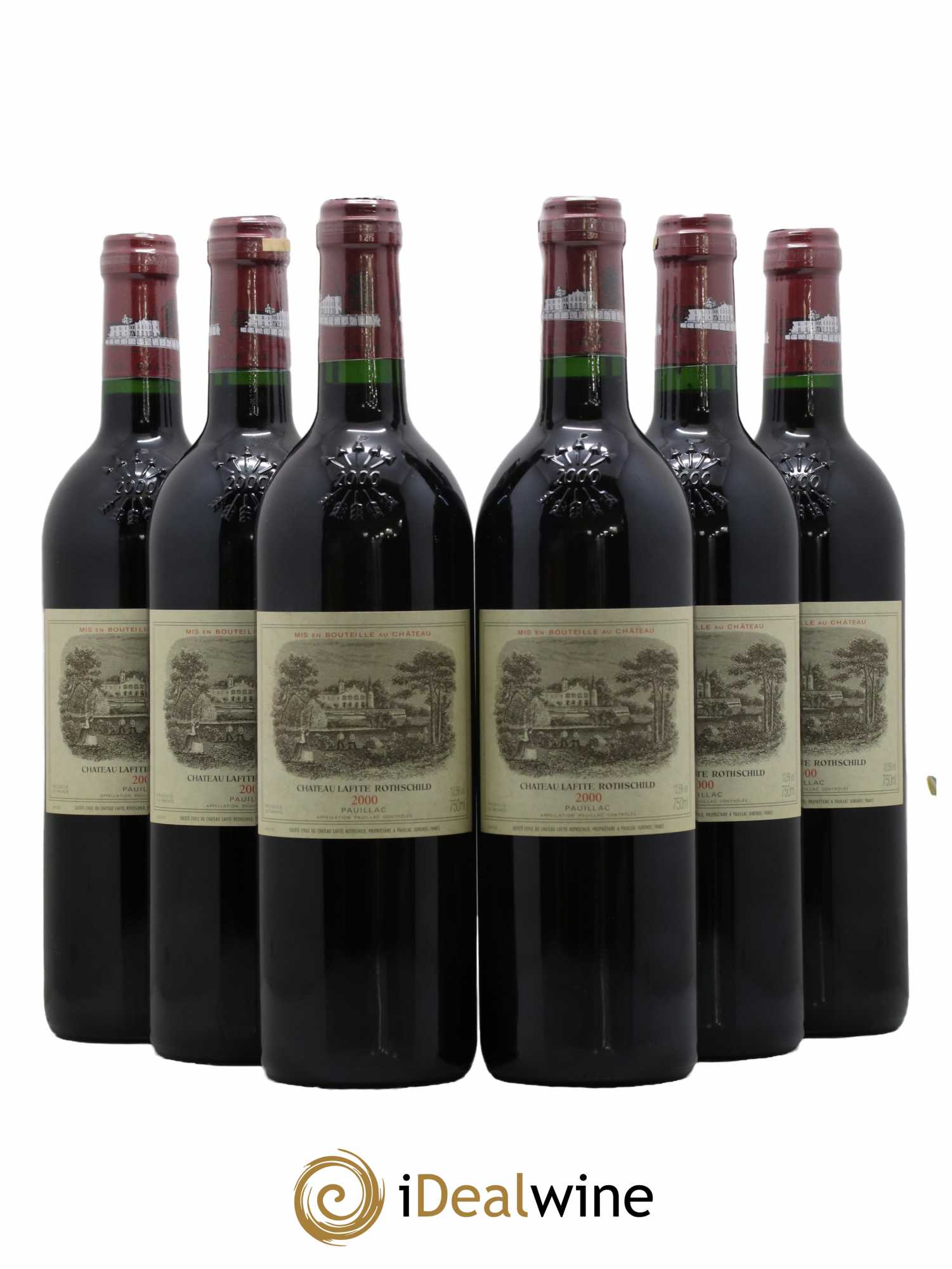Château Lafite Rothschild 1er Grand Cru Classé 2000 - Lot de 6 bouteilles - 0