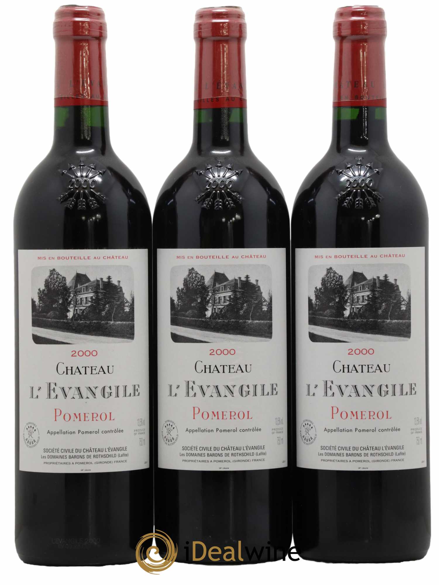 Château l' Évangile 2000 - Lot de 6 bouteilles - 2
