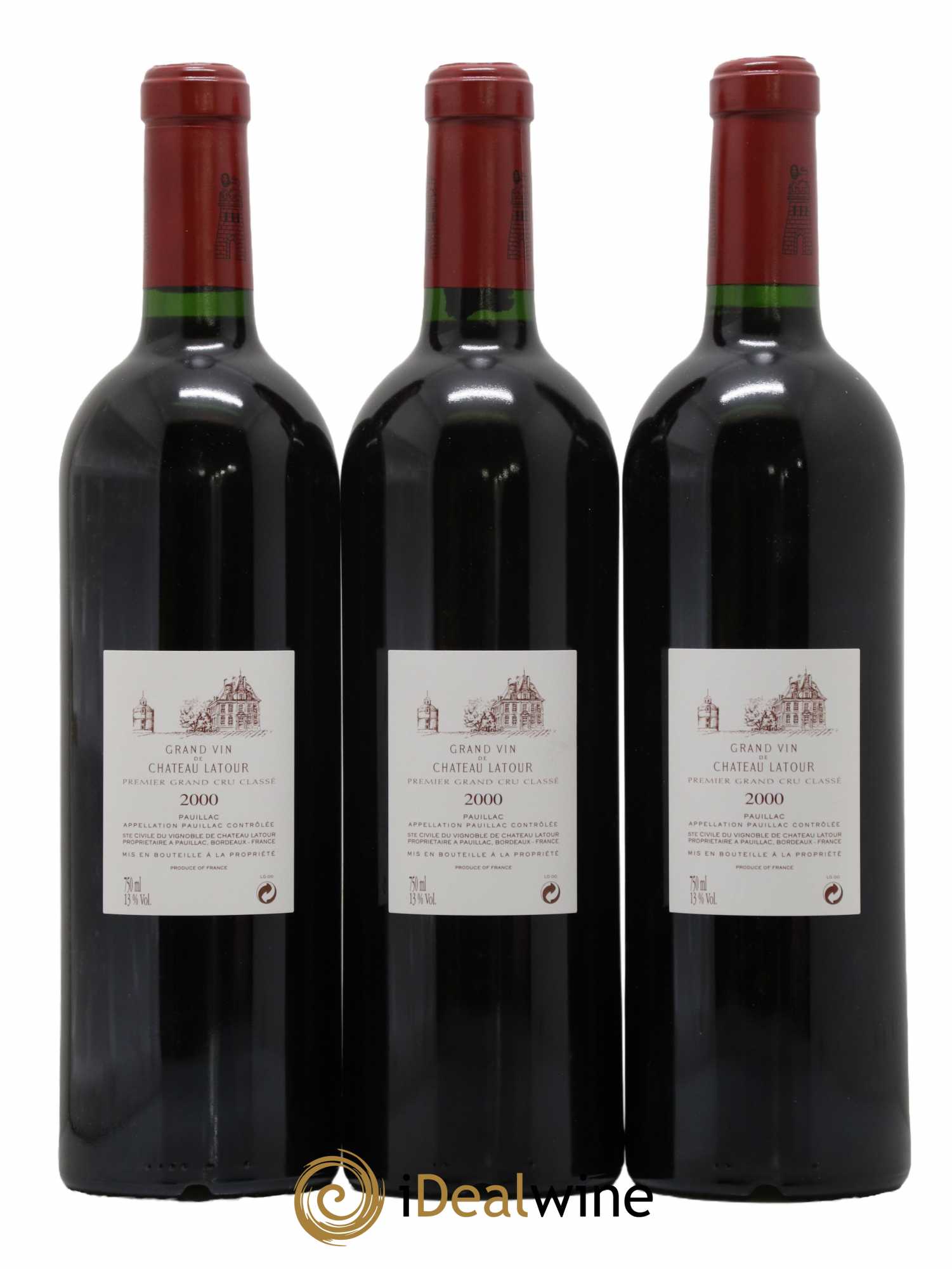 Château Latour 1er Grand Cru Classé 2000 - Lot de 6 bouteilles - 2