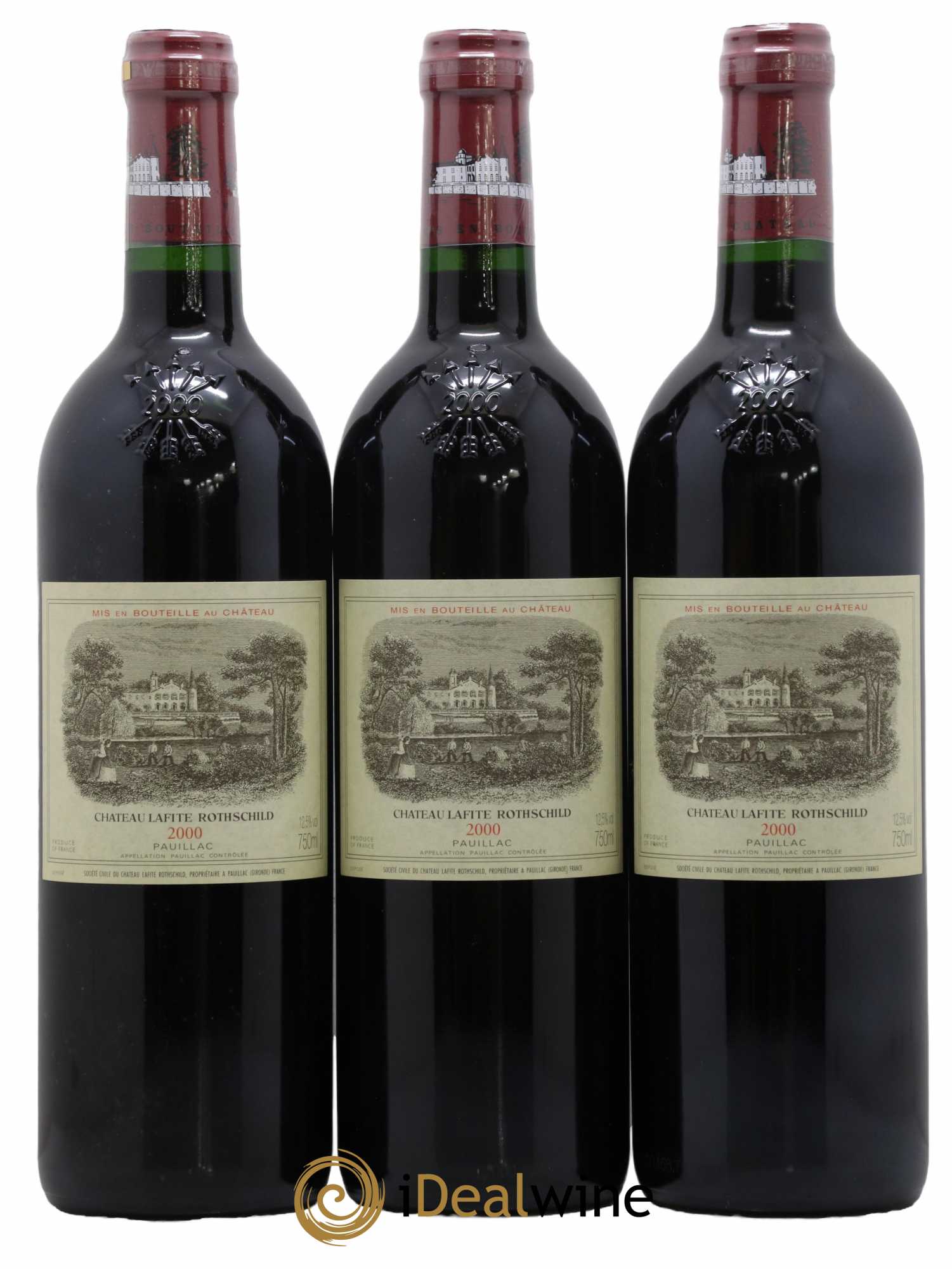 Château Lafite Rothschild 1er Grand Cru Classé 2000 - Lot de 6 bouteilles - 1