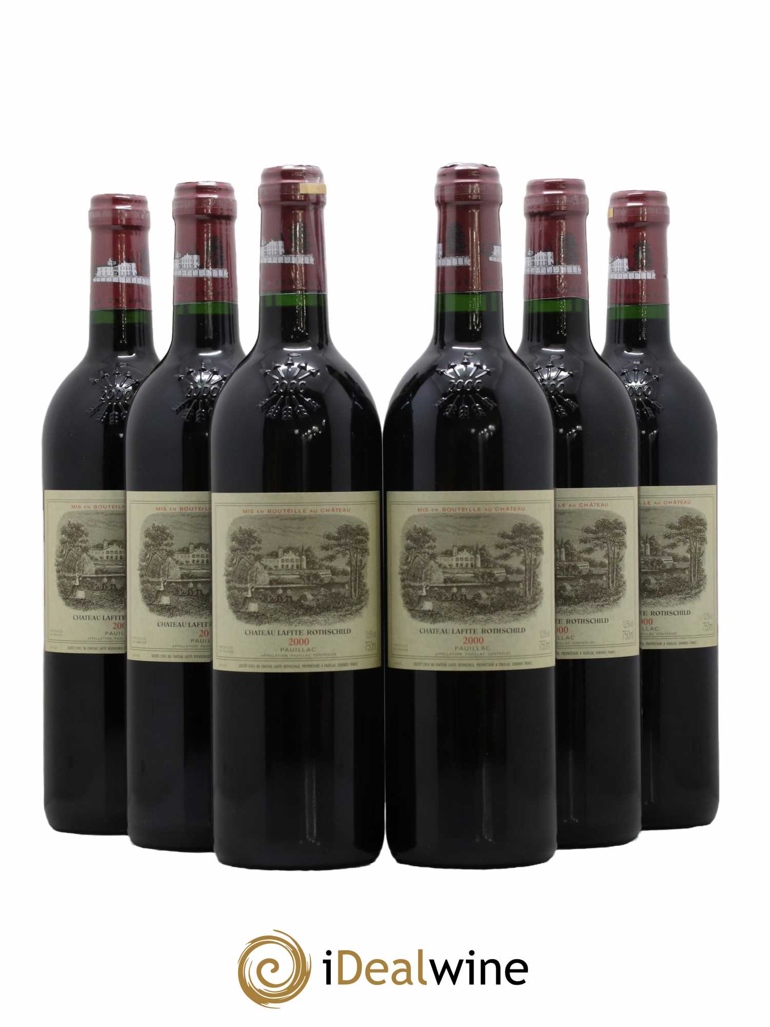 Château Lafite Rothschild 1er Grand Cru Classé 2000 - Lot de 6 bouteilles - 0