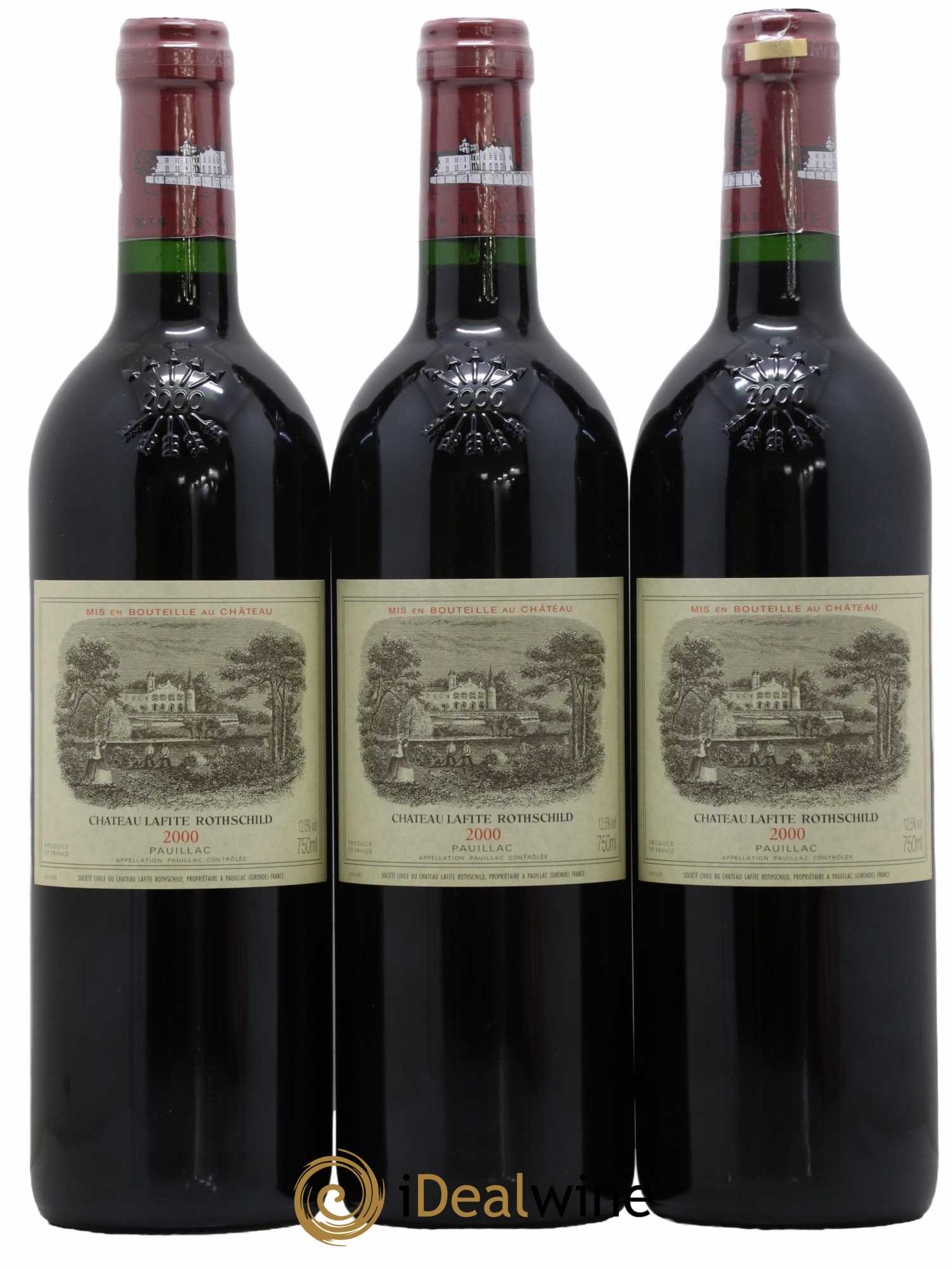 Château Lafite Rothschild 1er Grand Cru Classé 2000 - Posten von 6 Flaschen - 1