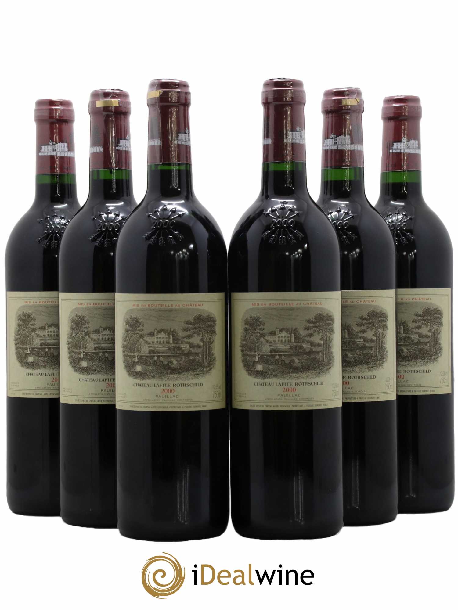 Château Lafite Rothschild 1er Grand Cru Classé 2000 - Posten von 6 Flaschen - 0