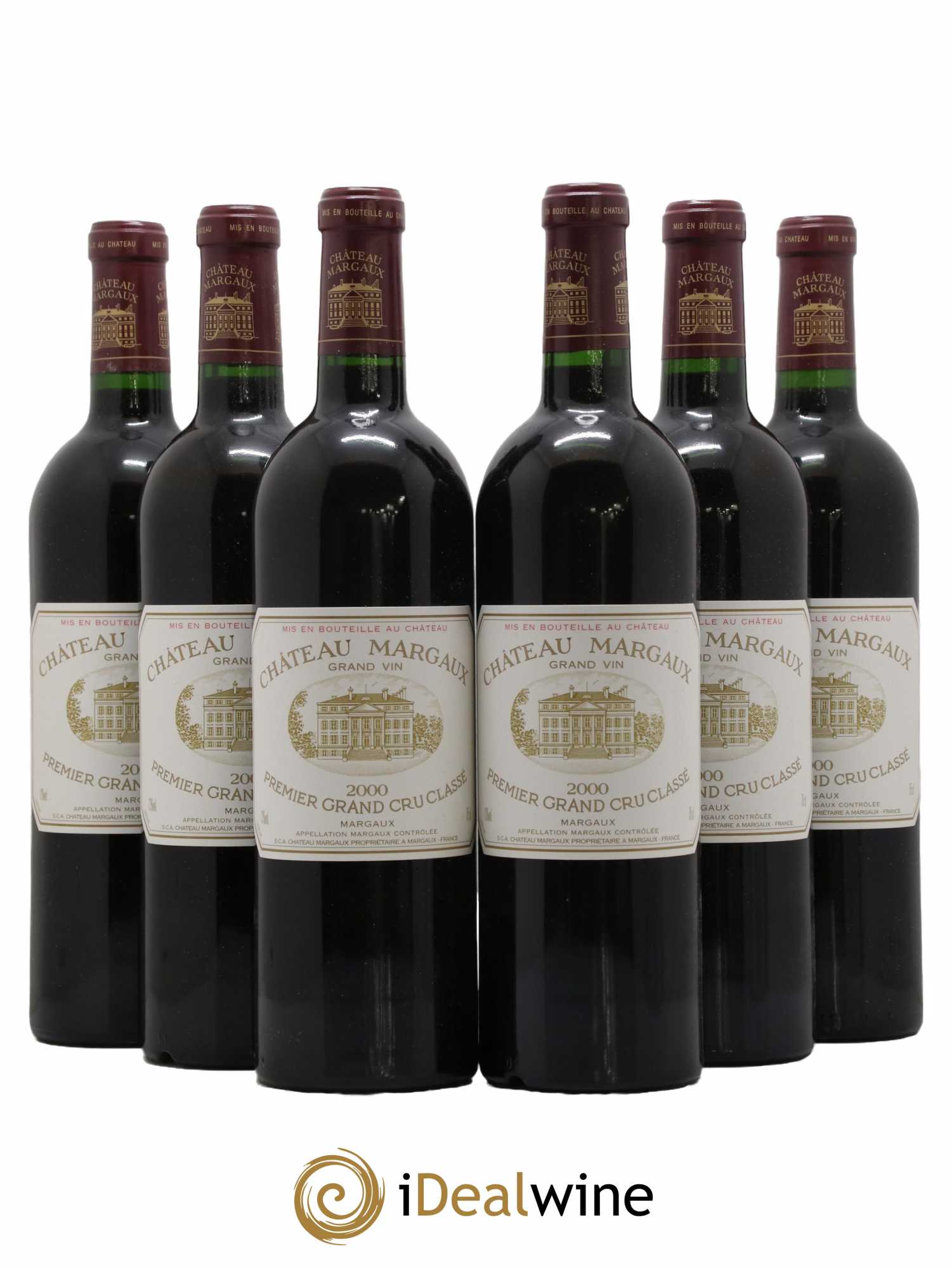 Château Margaux 1er Grand Cru Classé 2000 - Lot de 6 bouteilles - 0