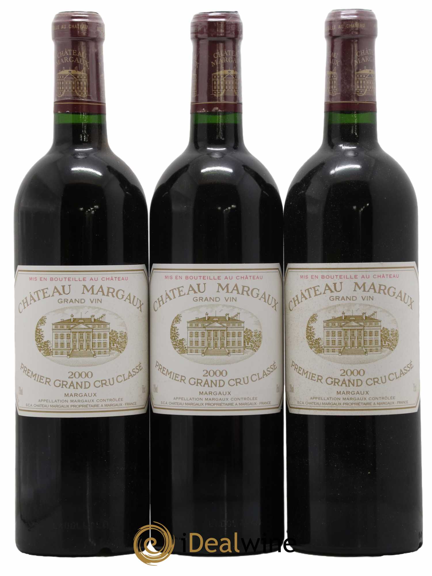Château Margaux 1er Grand Cru Classé 2000 - Lot de 6 bouteilles - 1