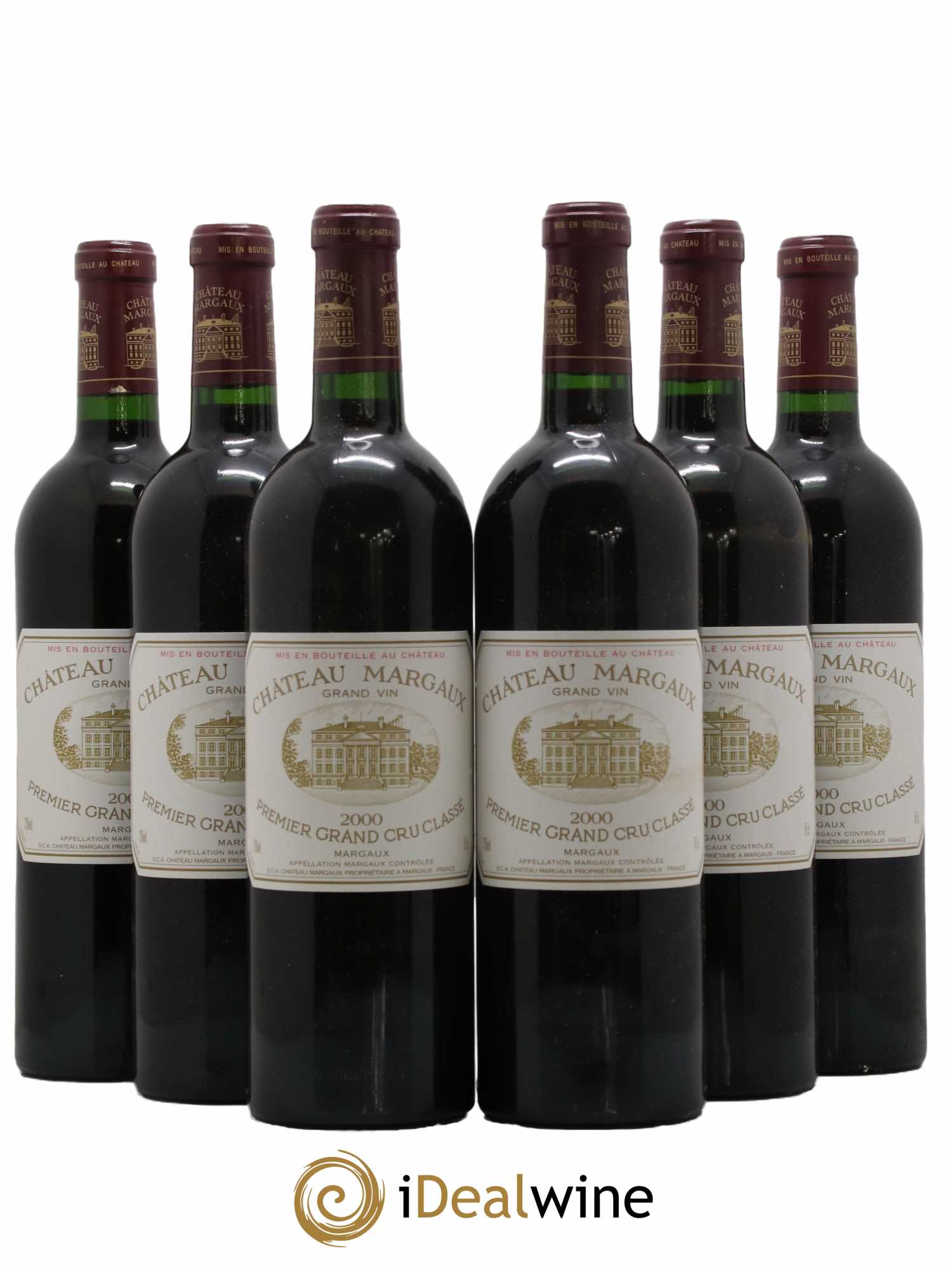 Château Margaux 1er Grand Cru Classé 2000 - Lot de 6 bouteilles - 0