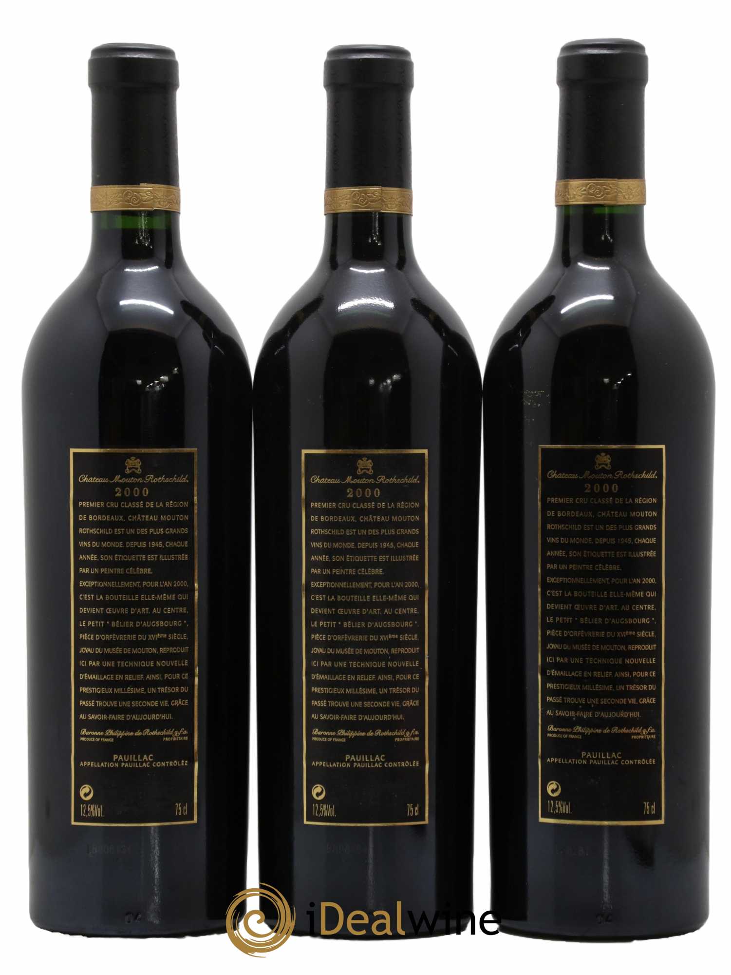 Château Mouton Rothschild 1er Grand Cru Classé 2000 - Lot de 6 bouteilles - 2