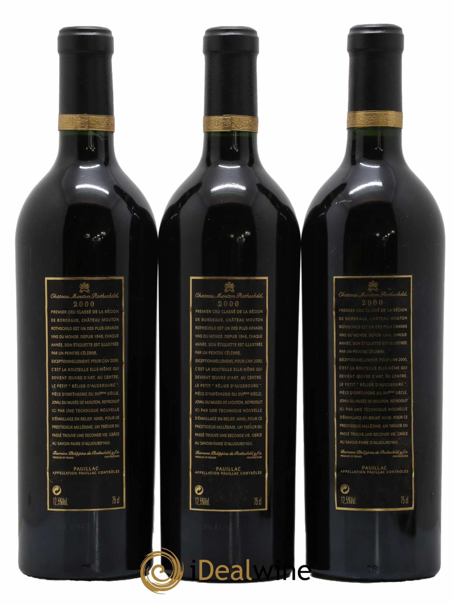 Château Mouton Rothschild 1er Grand Cru Classé 2000 - Lot de 6 bouteilles - 4