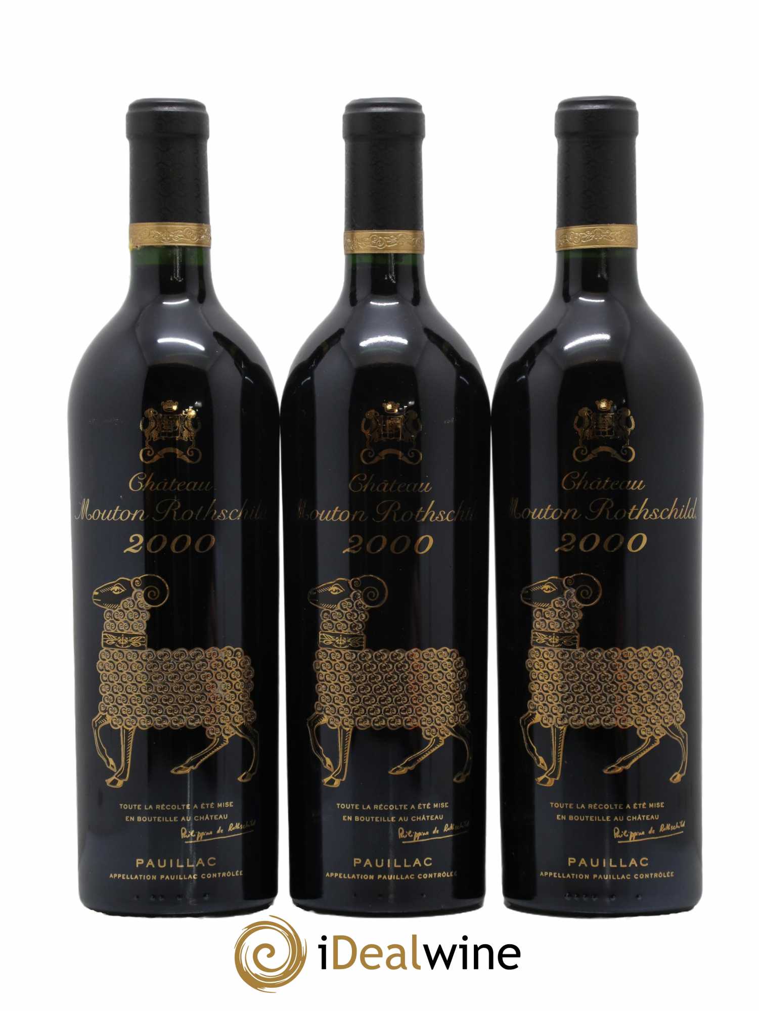 Château Mouton Rothschild 1er Grand Cru Classé 2000 - Lot of 6 bottles - 1