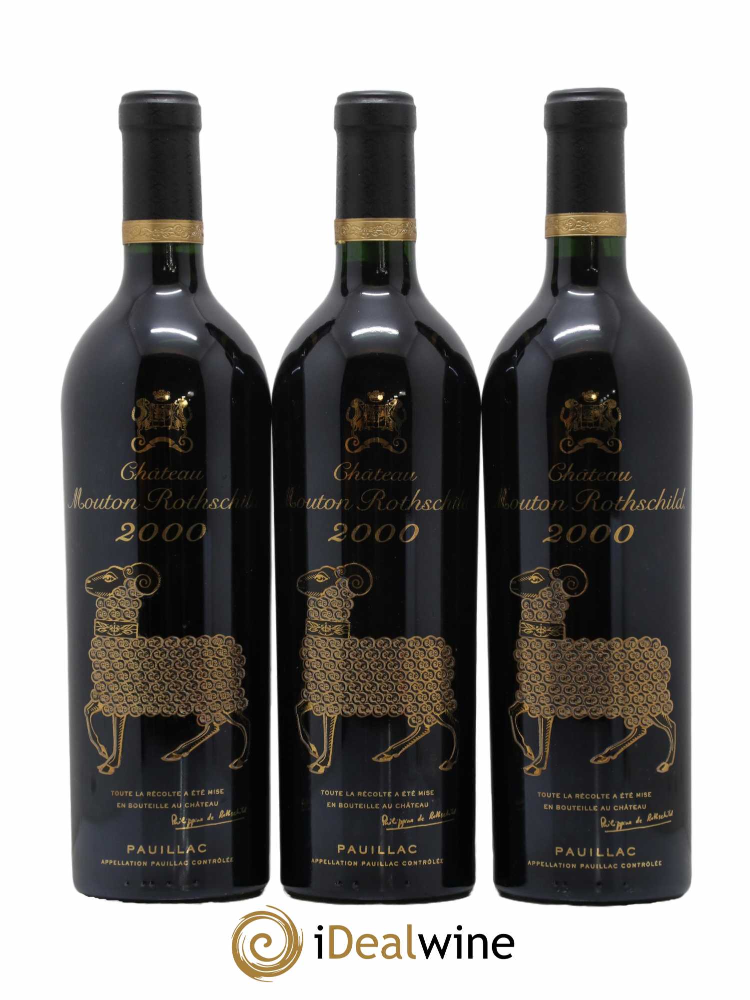 Château Mouton Rothschild 1er Grand Cru Classé 2000 - Lot of 6 bottles - 3