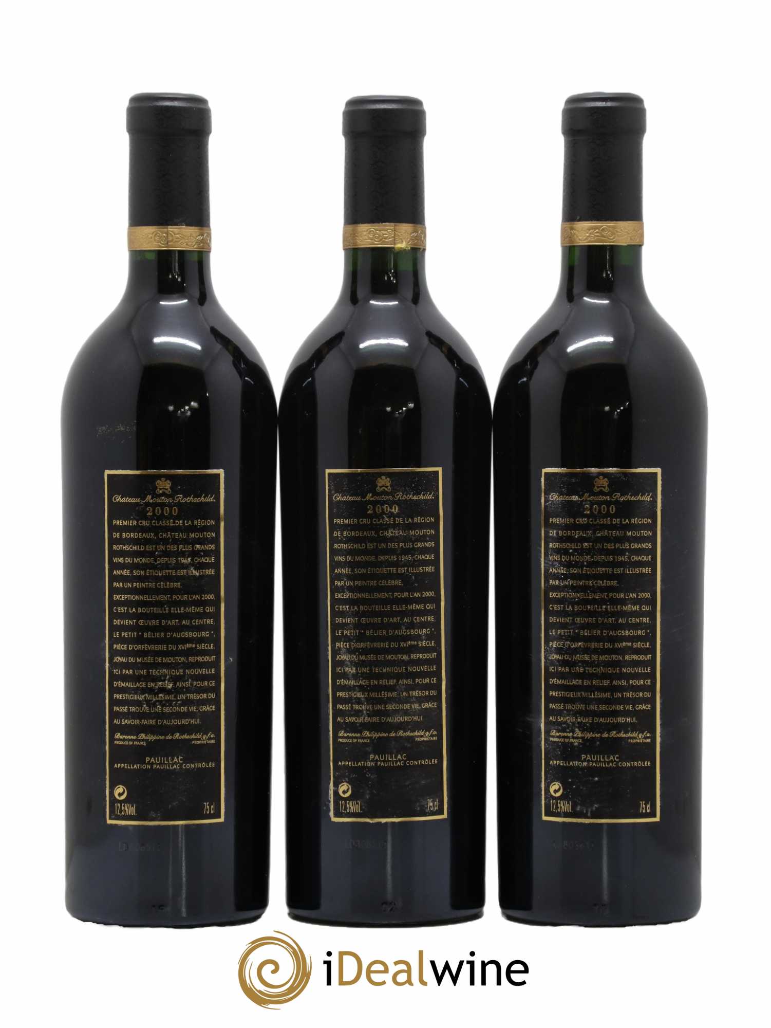 Château Mouton Rothschild 1er Grand Cru Classé 2000 - Lot of 6 bottles - 4