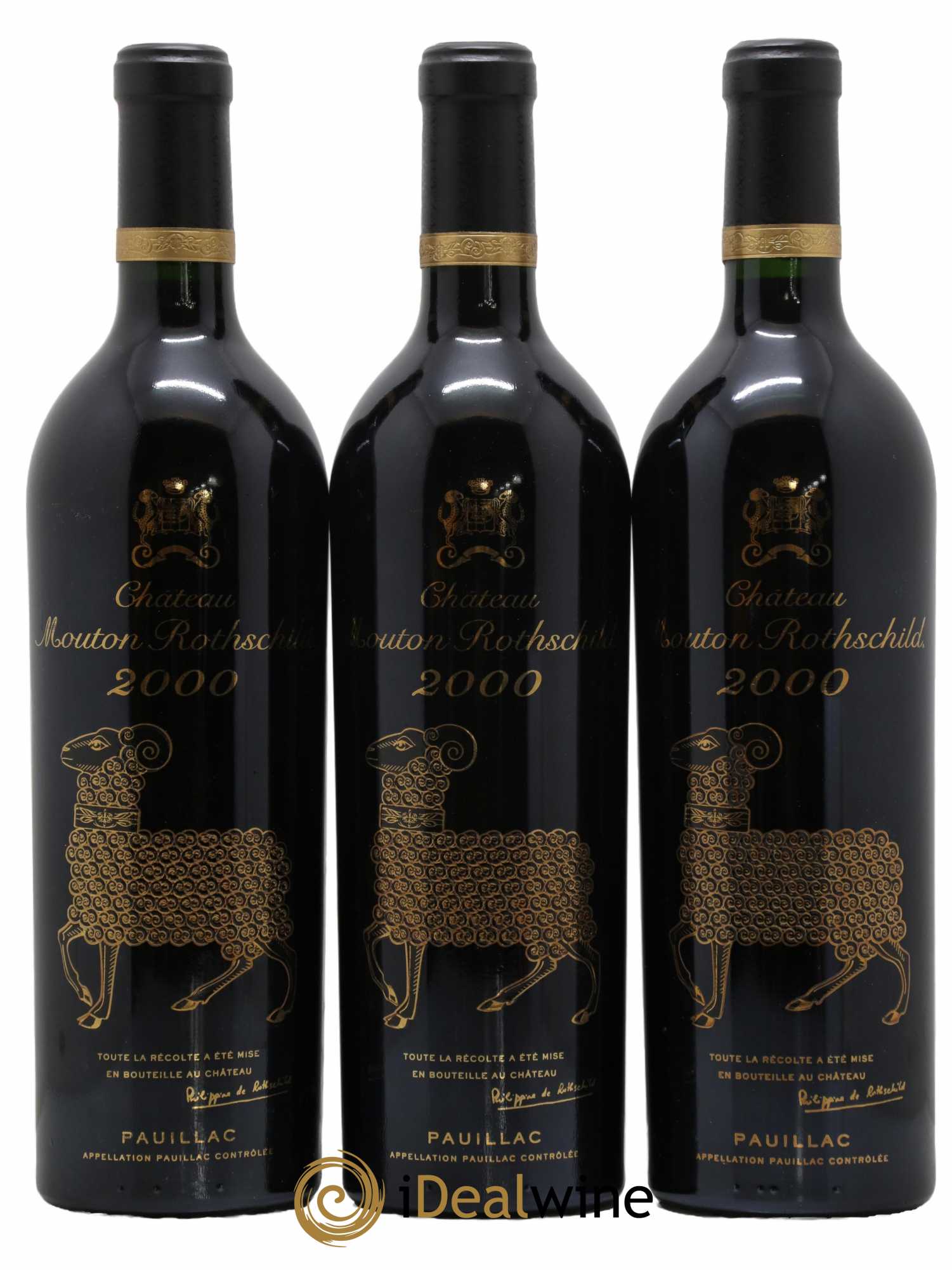 Château Mouton Rothschild 1er Grand Cru Classé 2000 - Lot de 6 bouteilles - 1