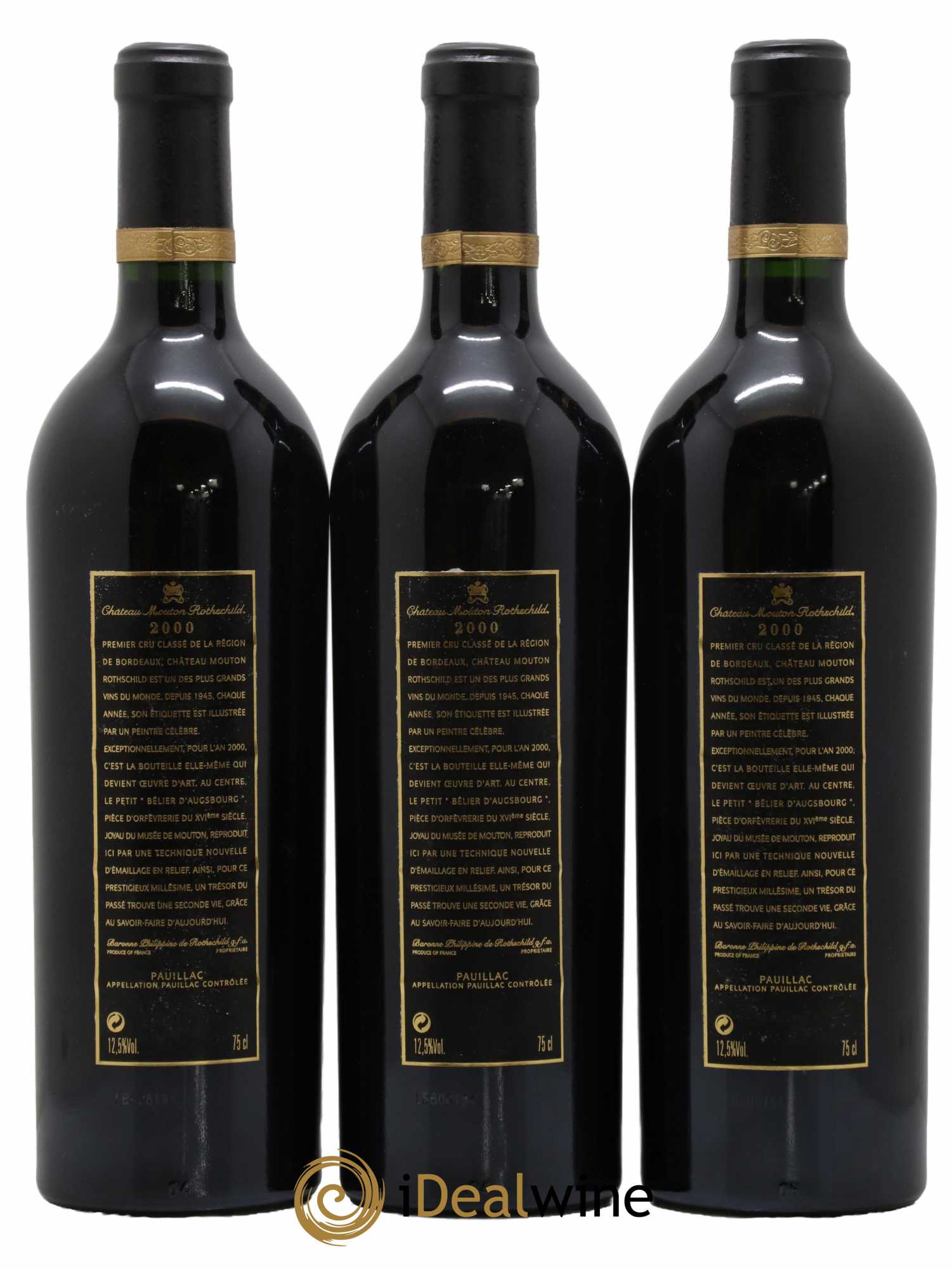Château Mouton Rothschild 1er Grand Cru Classé 2000 - Lot de 6 bouteilles - 2