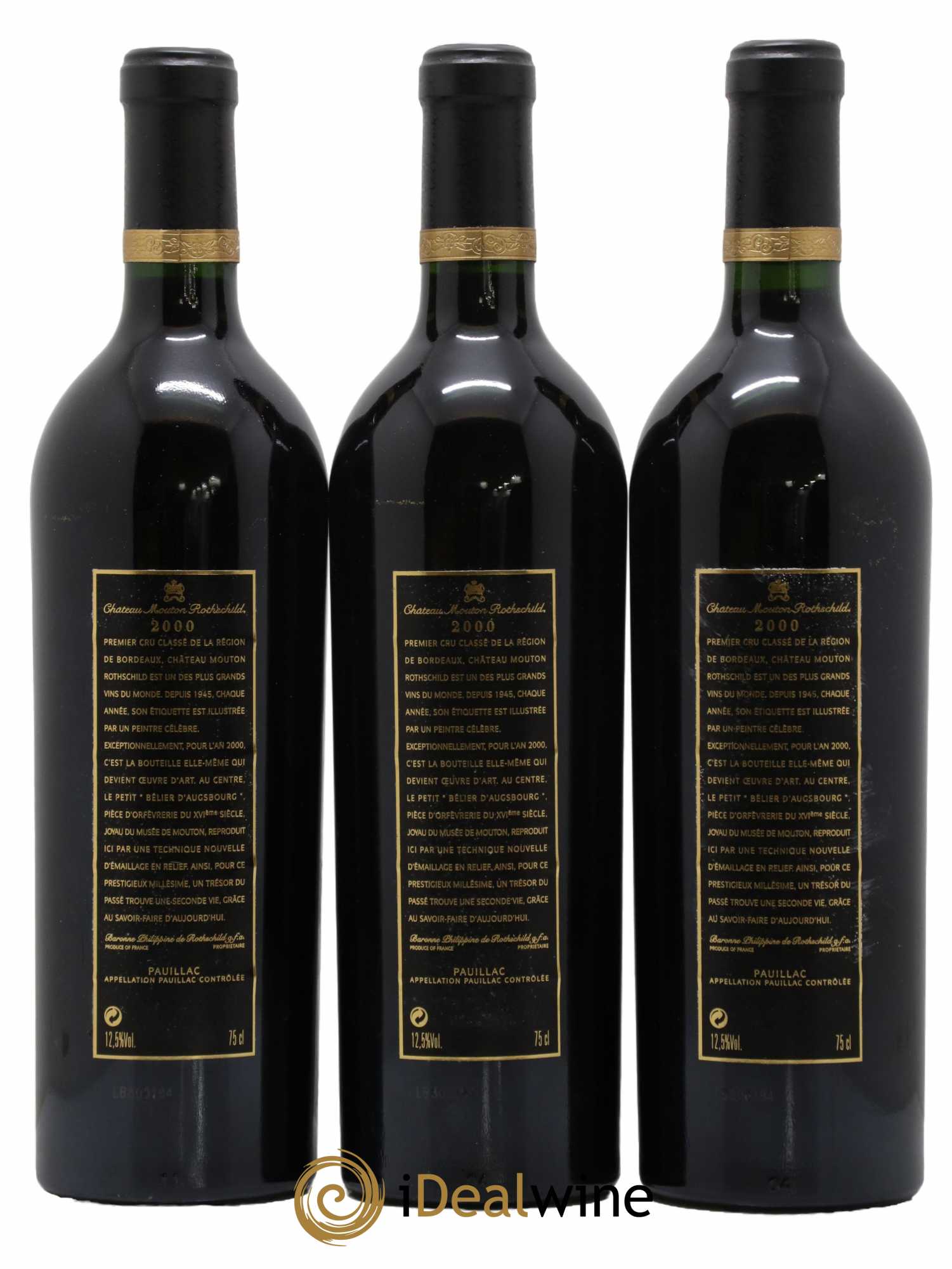 Château Mouton Rothschild 1er Grand Cru Classé 2000 - Lot de 6 bouteilles - 4