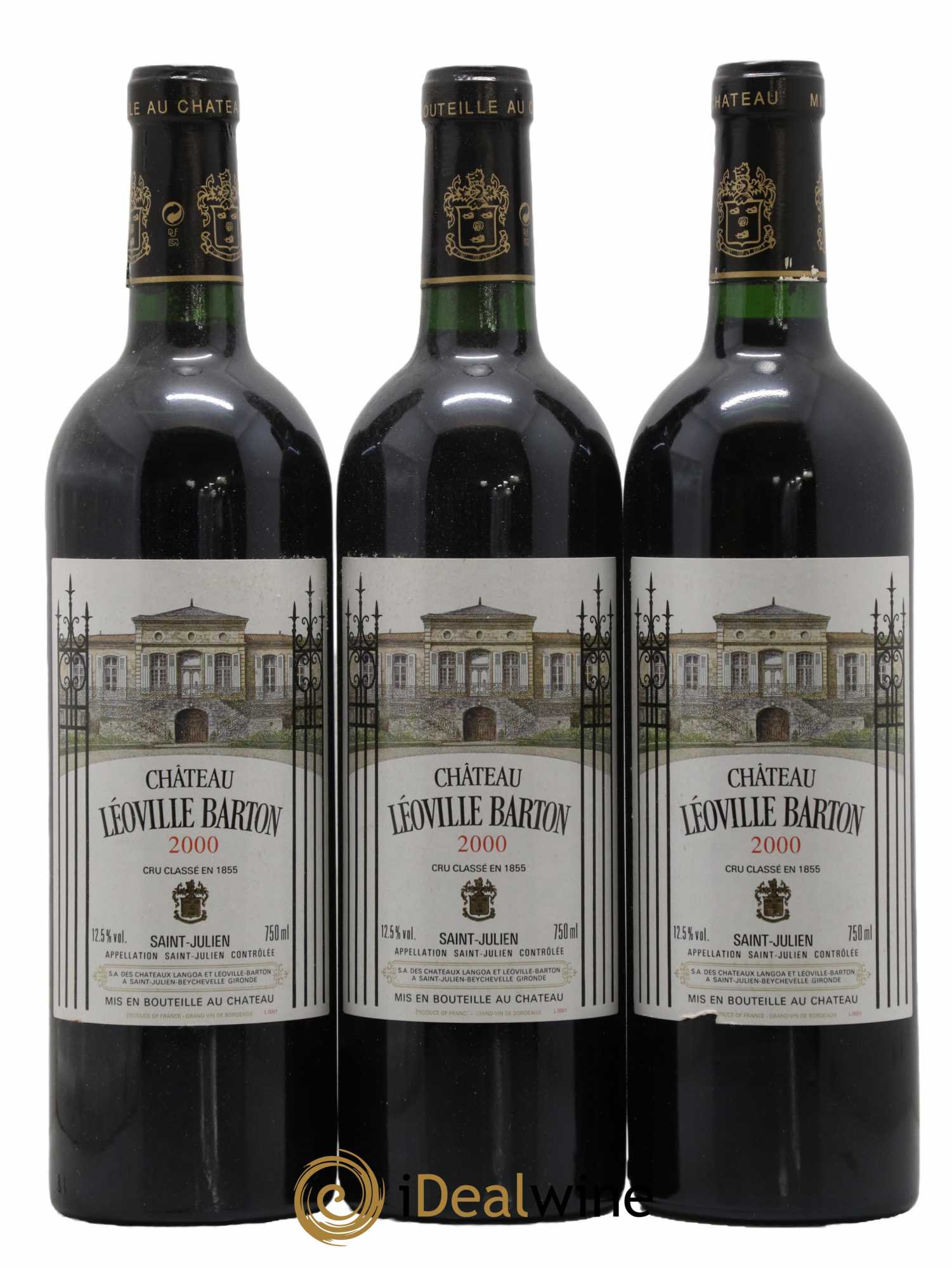 Château Léoville Barton 2ème Grand Cru Classé 2000 - Lot de 12 bouteilles - 1