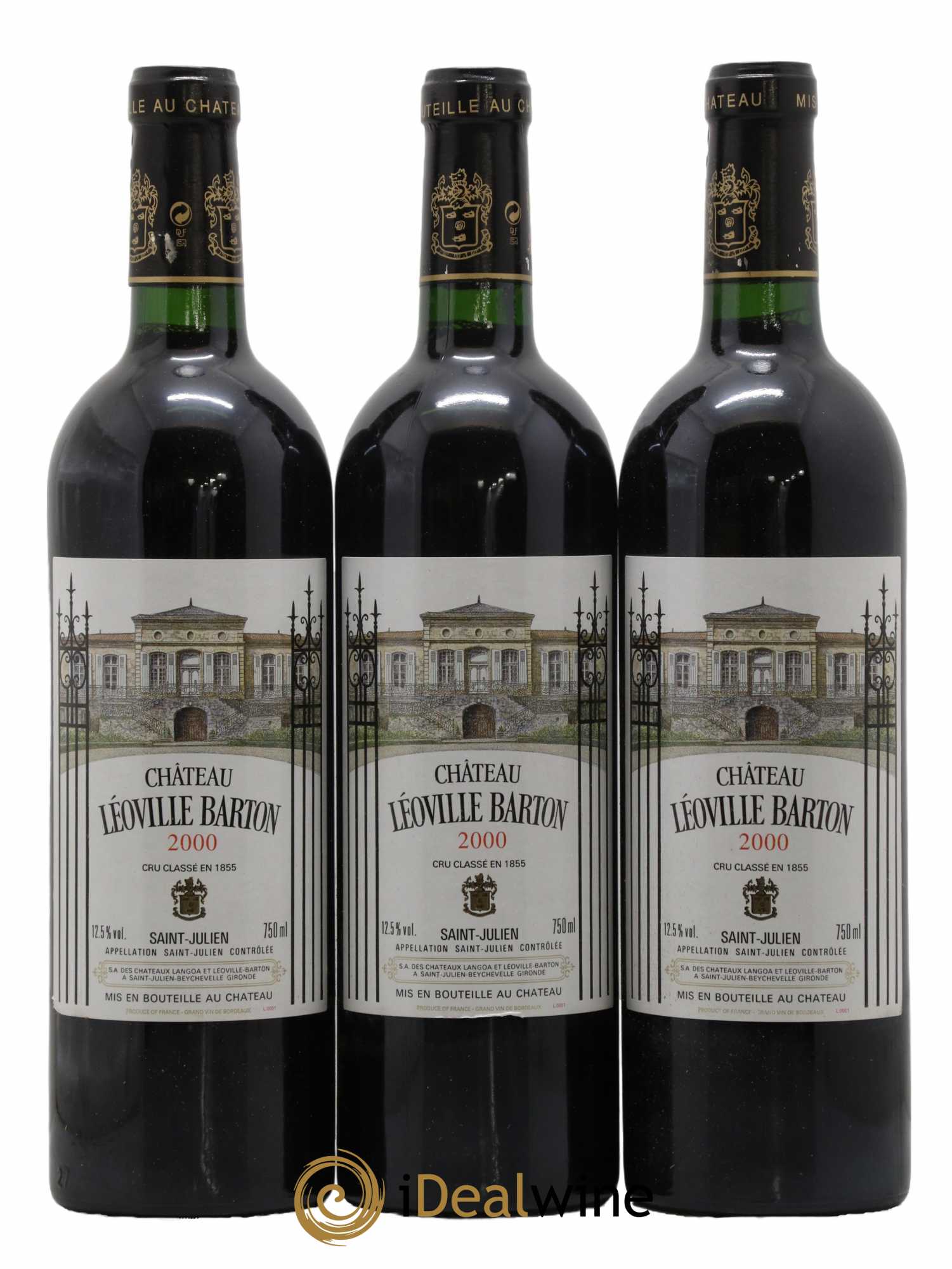 Château Léoville Barton 2ème Grand Cru Classé 2000 - Lot de 12 bouteilles - 3