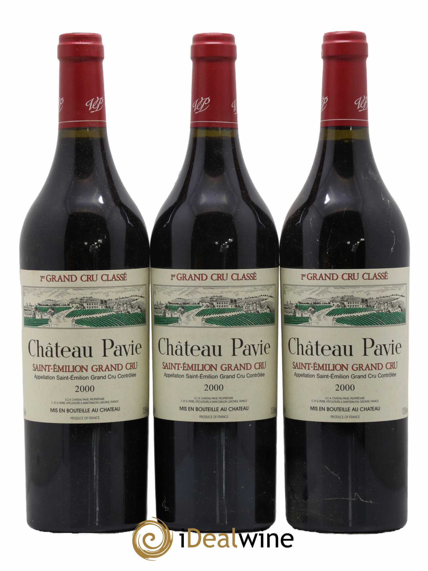 Château Pavie 1er Grand Cru Classé A 2000 - Lot de 12 bouteilles - 1