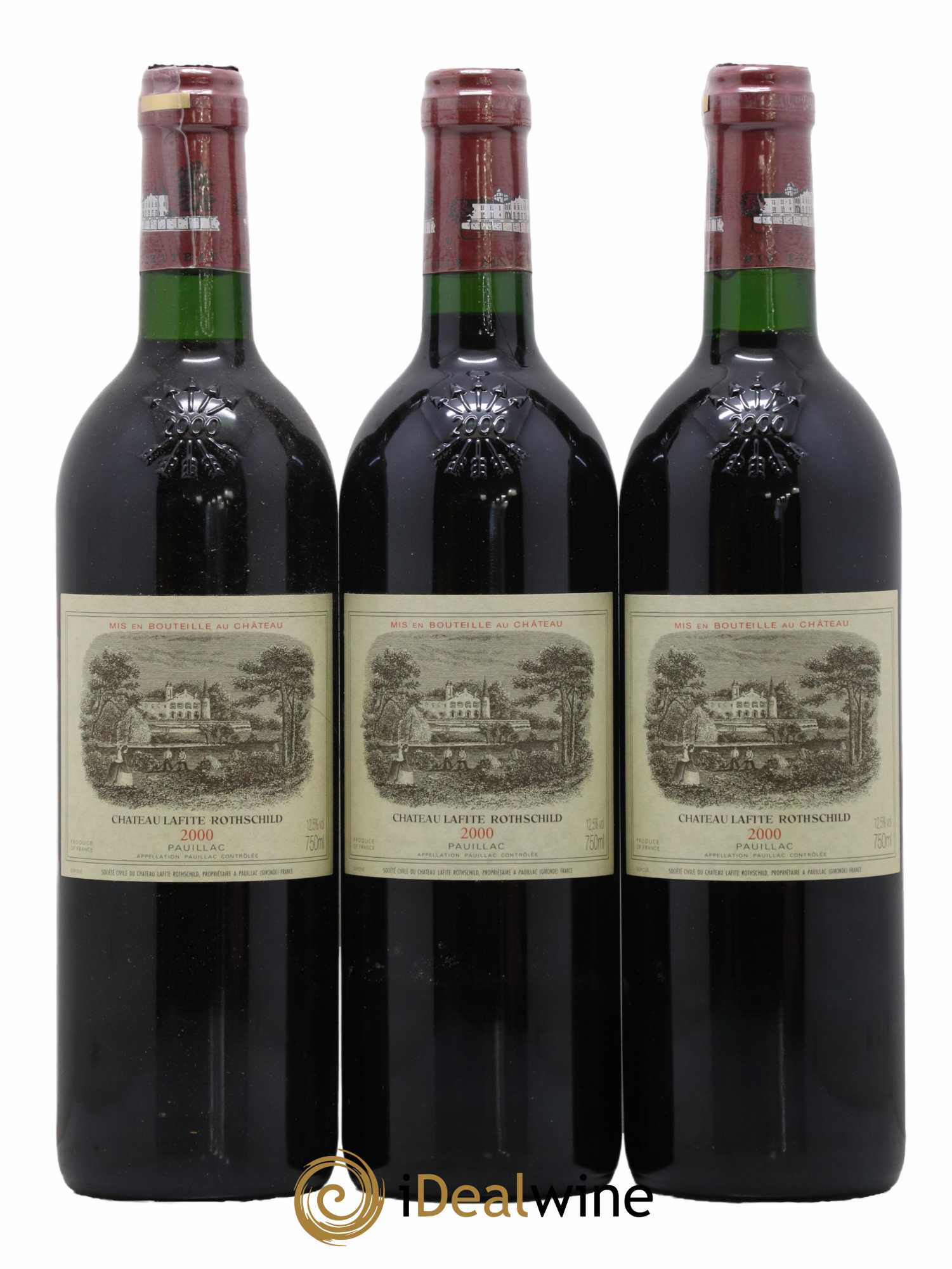 Château Lafite Rothschild 1er Grand Cru Classé 2000 - Lot de 12 bouteilles - 1