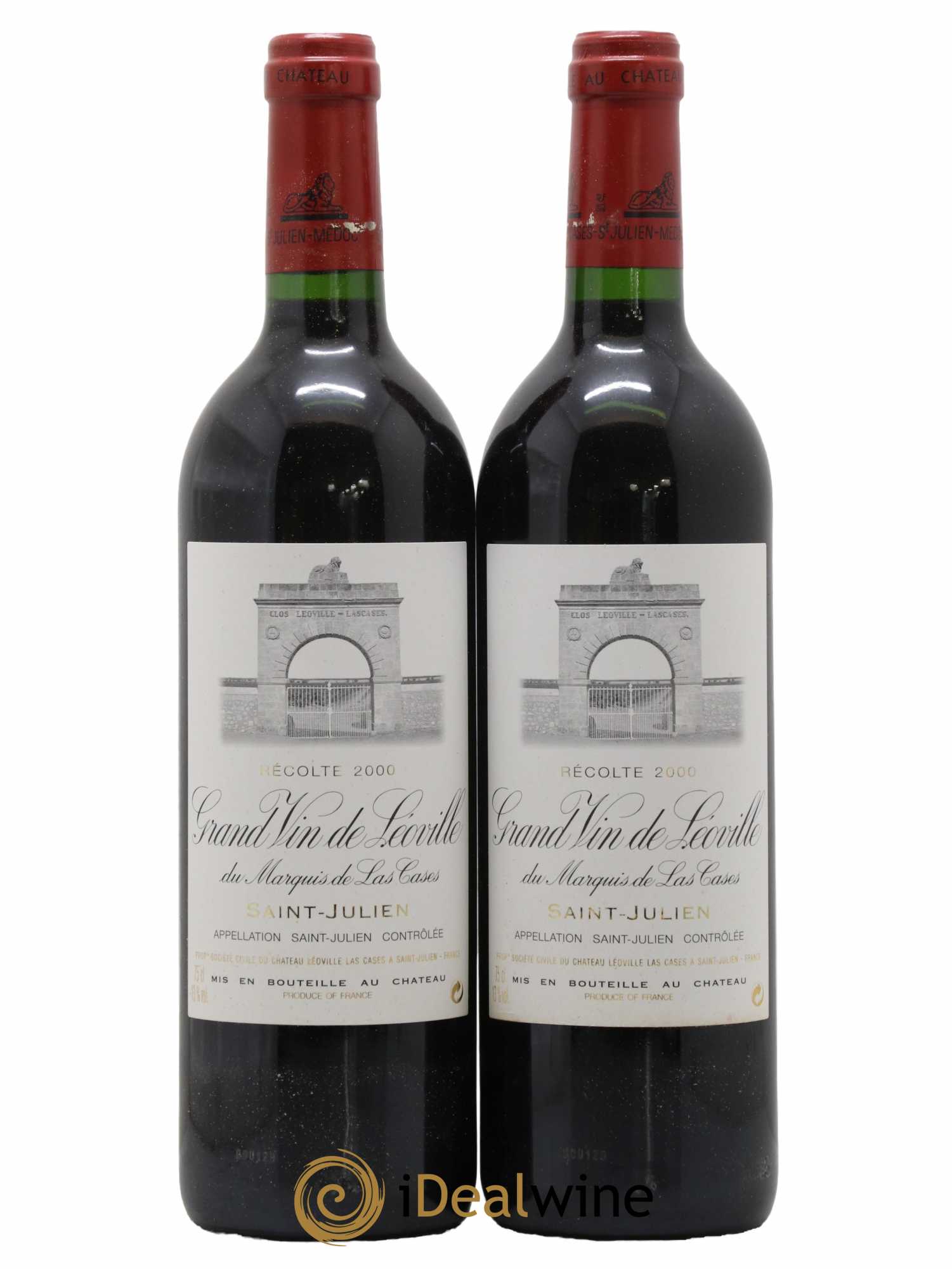 Château Léoville Las Cases 2ème Grand Cru Classé 2000 - Lot de 2 bouteilles - 0
