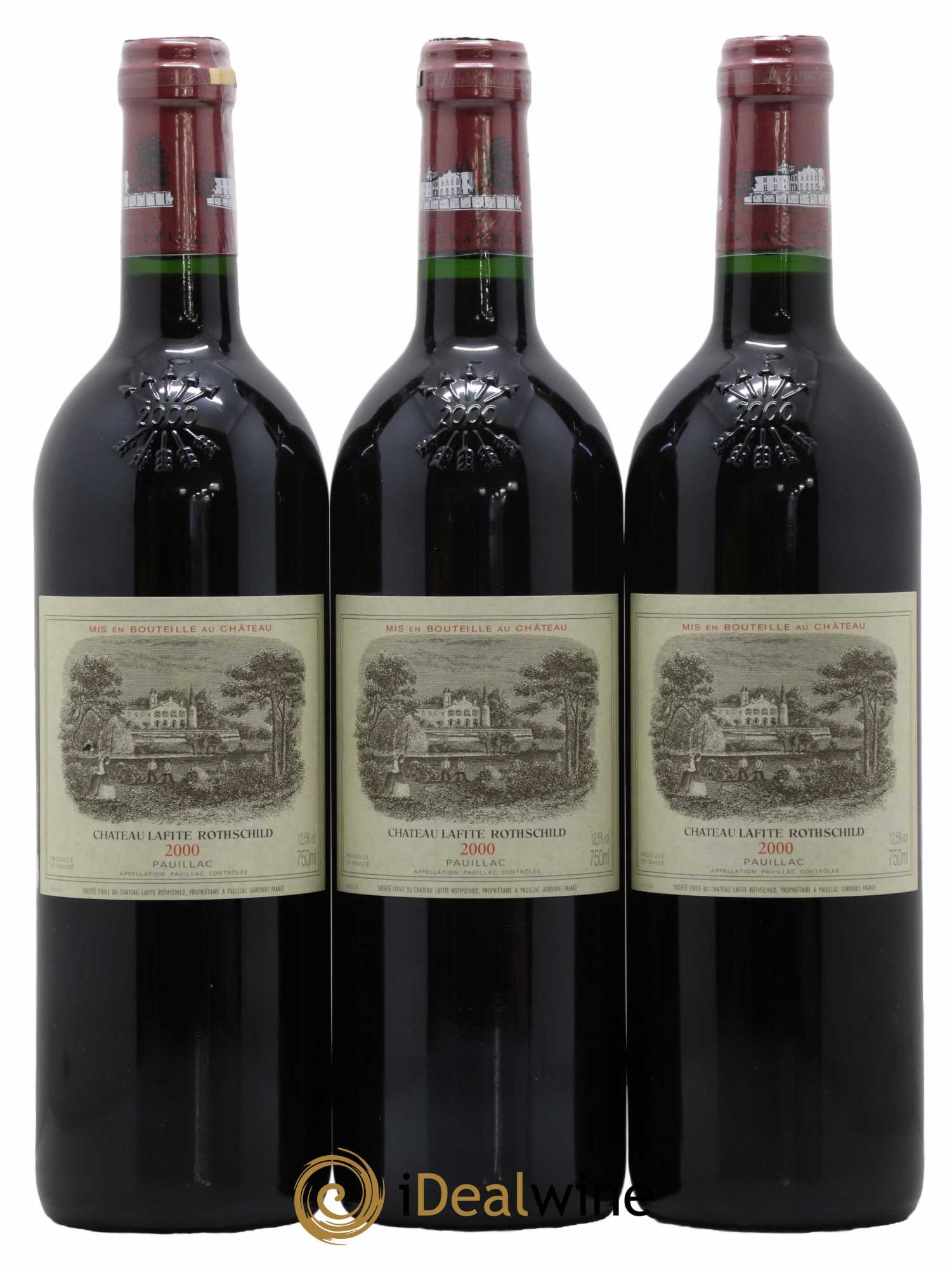 Château Lafite Rothschild 1er Grand Cru Classé 2000 - Posten von 6 Flaschen - 1
