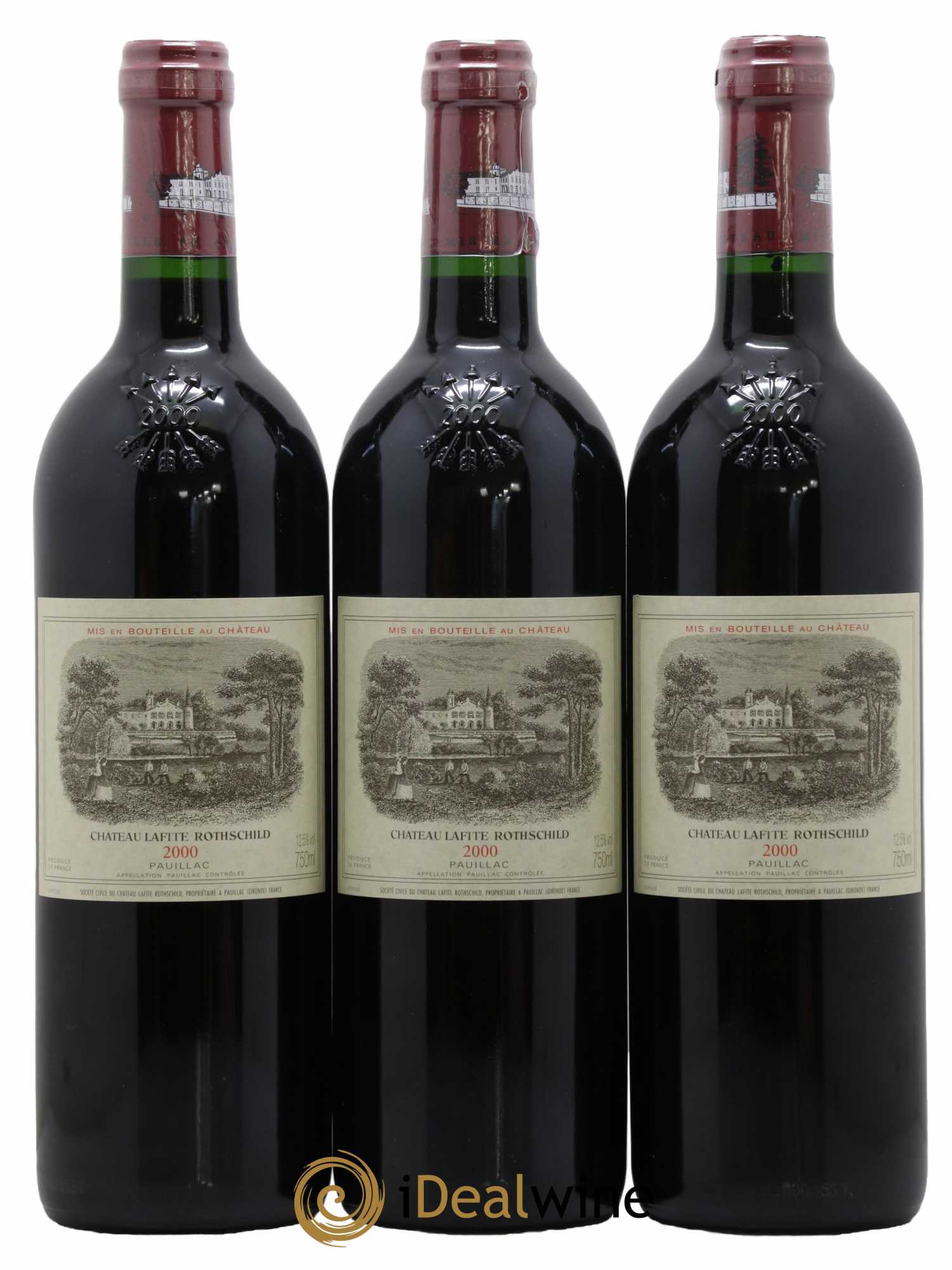 Château Lafite Rothschild 1er Grand Cru Classé 2000 - Posten von 6 Flaschen - 2